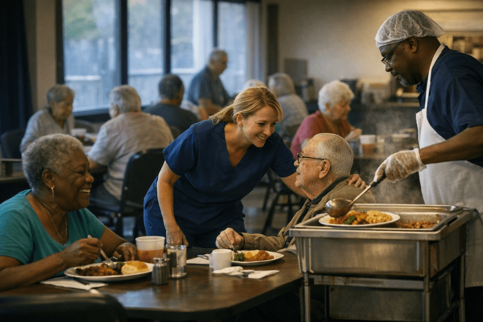 AdventHealth Sponsors Sanford Senior Dining Site, Supporting Meals and Community