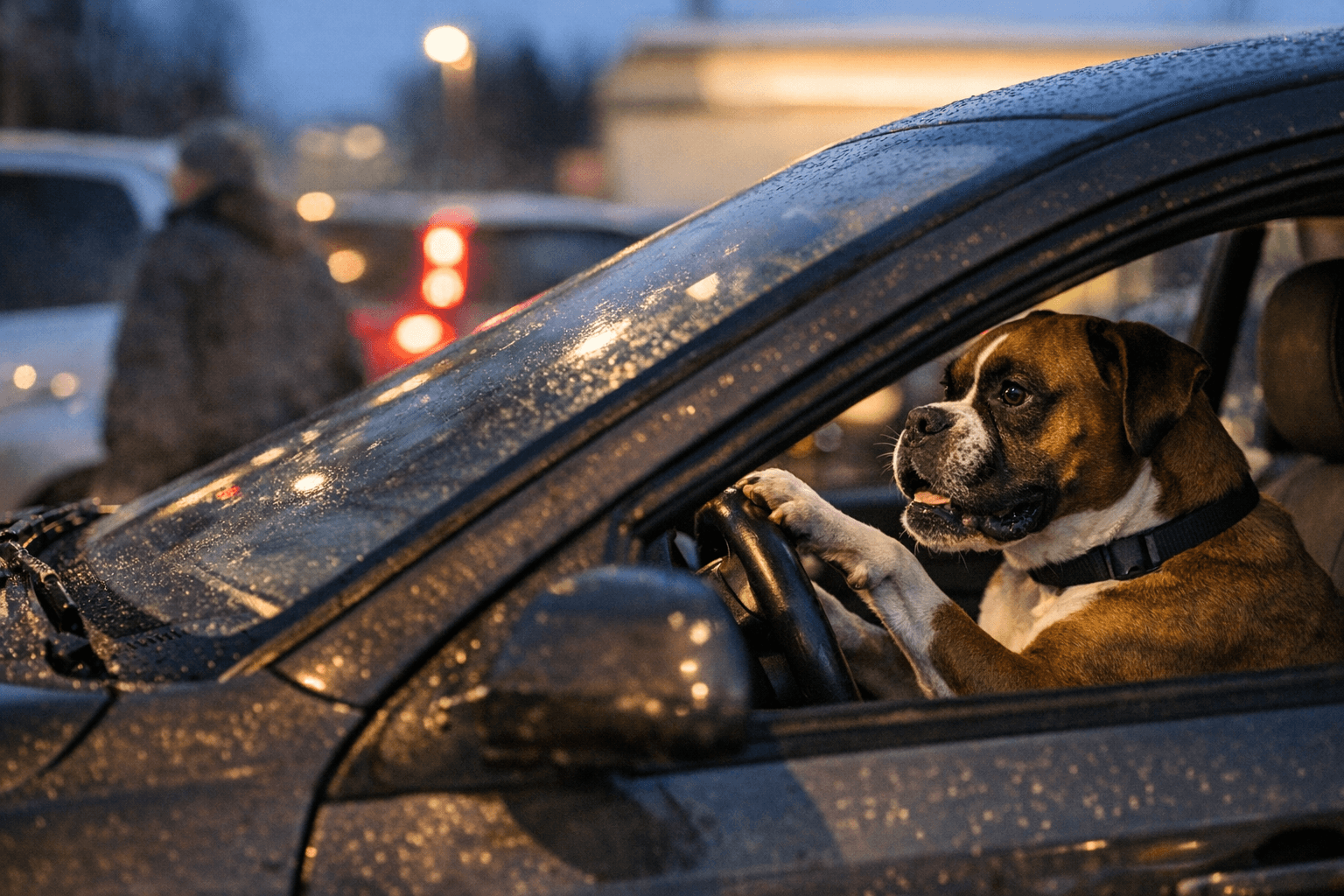 Impatient Dogs Honking Car Horns Have Become a Beloved Viral Trend