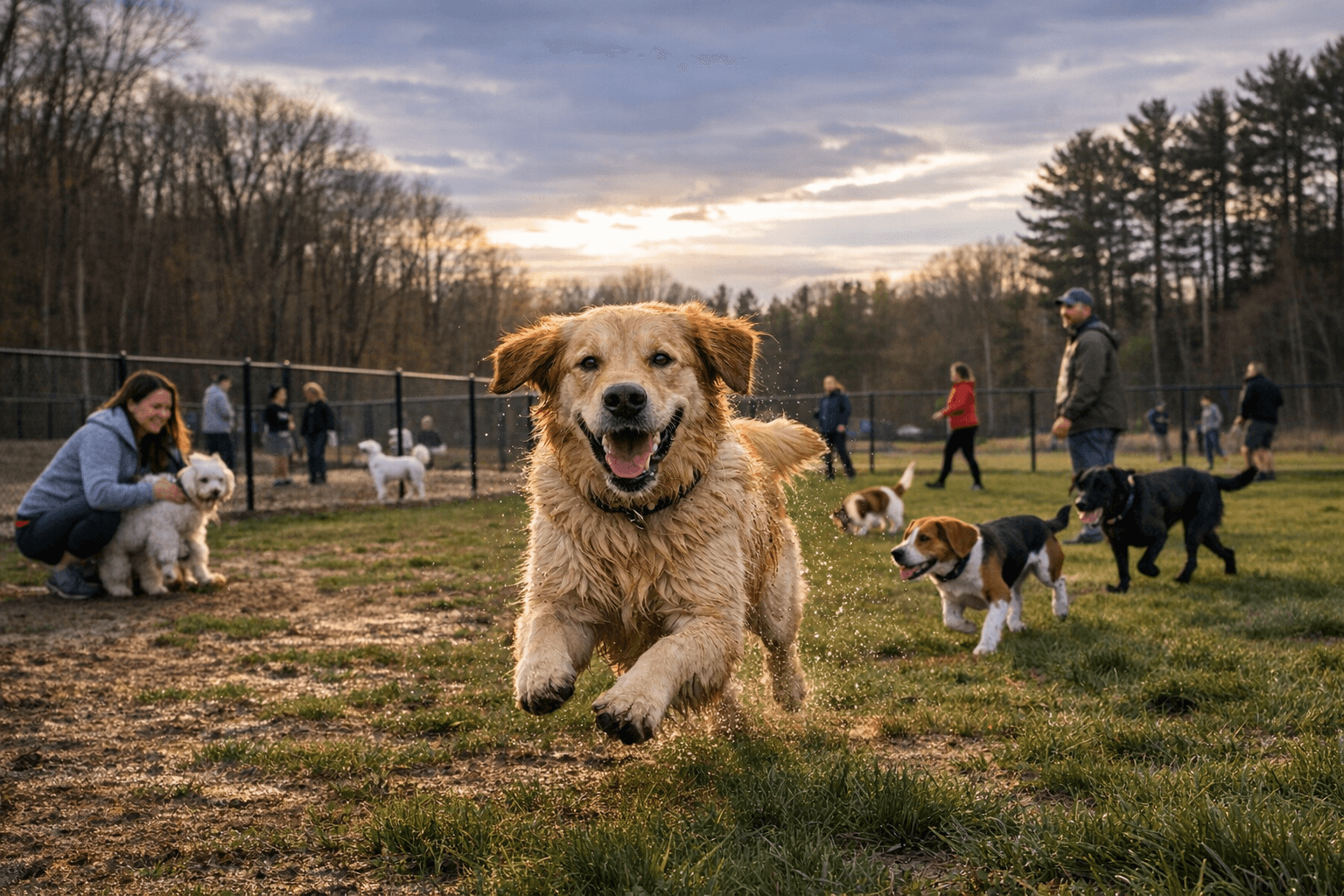 East Lansing's Northern Tail Dog Park Reopens, Offering 2.5 Acres for Off-Leash Play