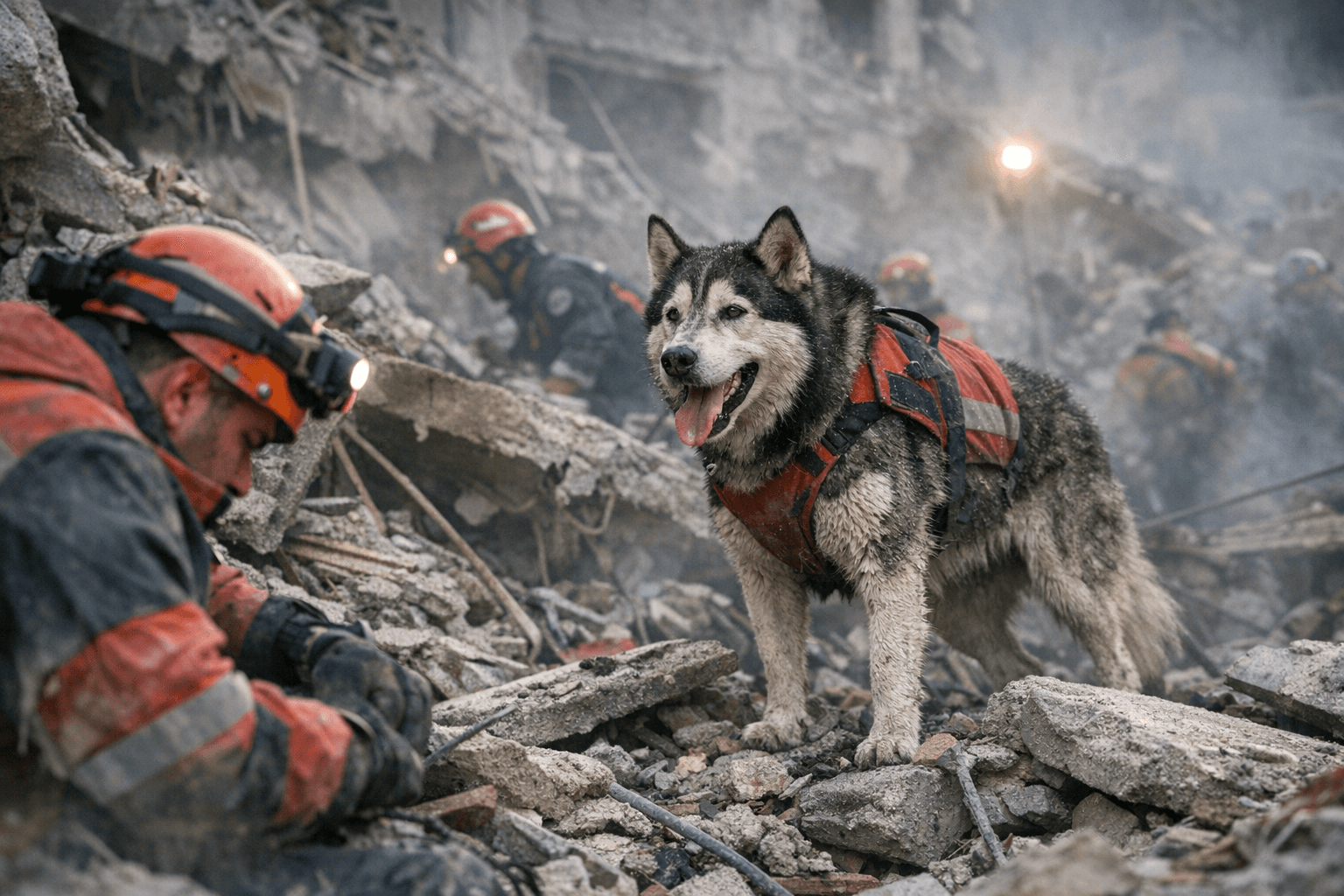 Rescue Dog Works 56 Straight Hours After Earthquake, Saves 40 Lives