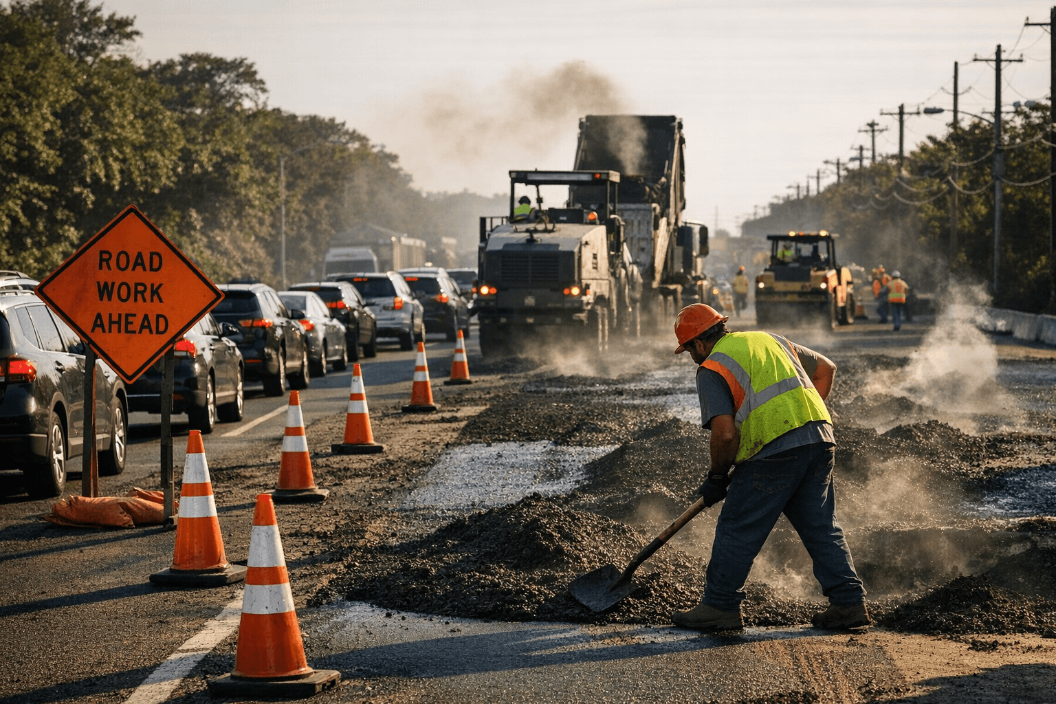 Lane Closures Begin on Veterans Memorial Highway in Islip for Resurfacing Work