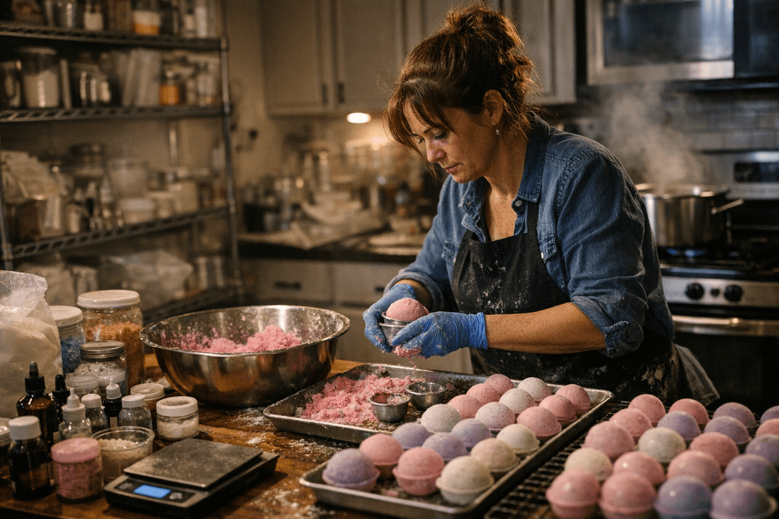 How to Turn Your Bath Bomb Hobby Into a Home Kitchen Business