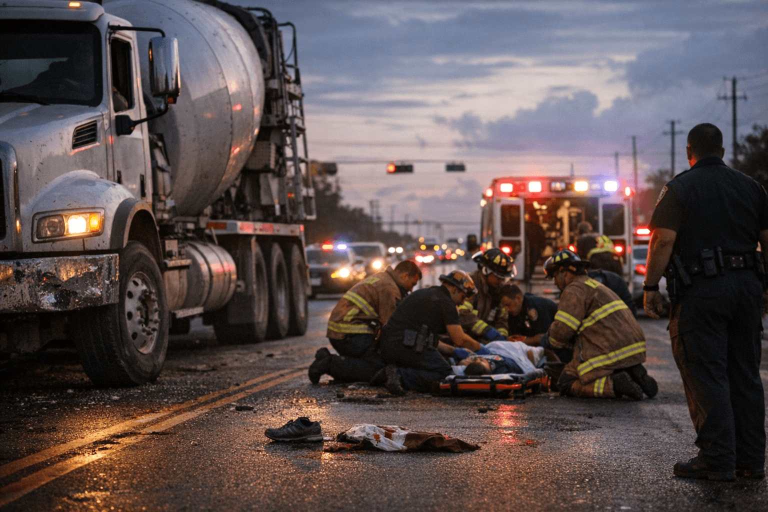 Man Seriously Injured After Cement Truck Strike on FM 2920