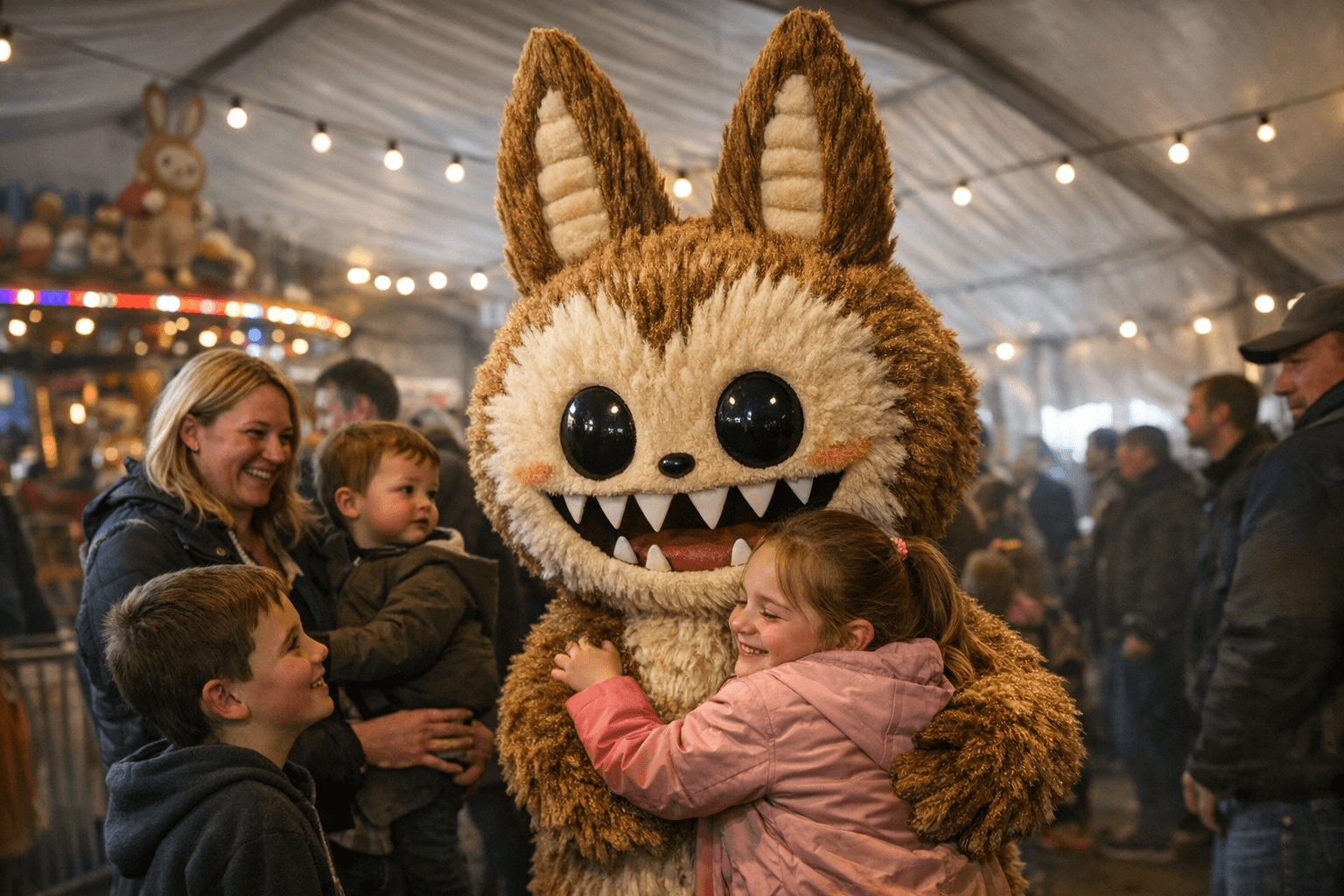 Labubu Mascot Brings Free Meet-and-Greet to Belgium Easter Fair