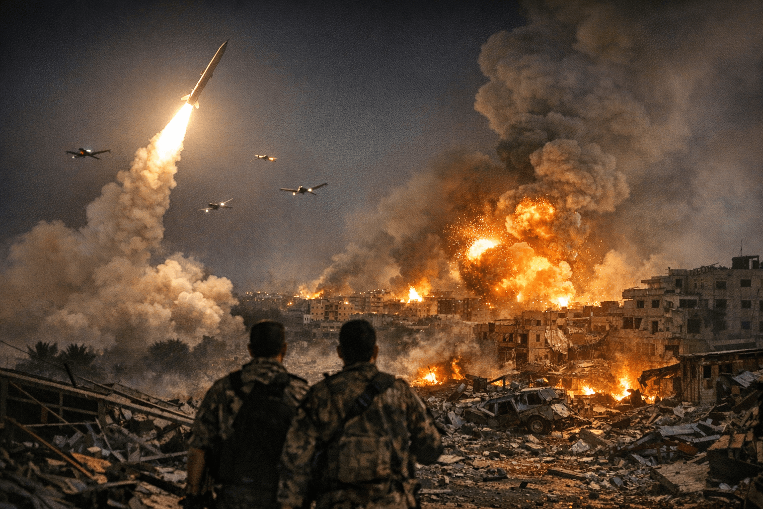 Iran Fires Missiles, Launches Drones as Israel Continues Lebanon Strikes