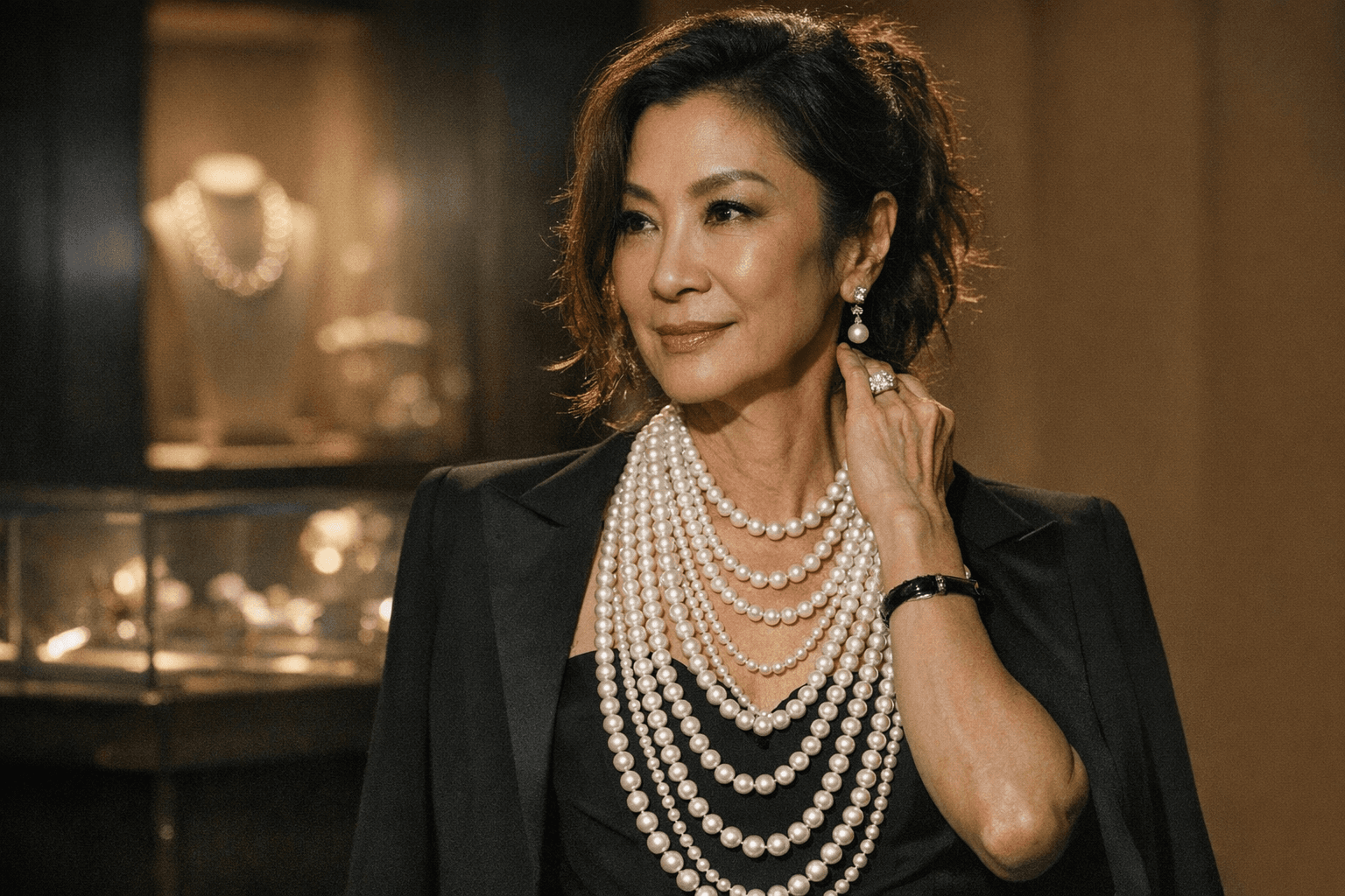 Michelle Yeoh Champions MIKIMOTO's Layered Pearl Vision Across 130 Years