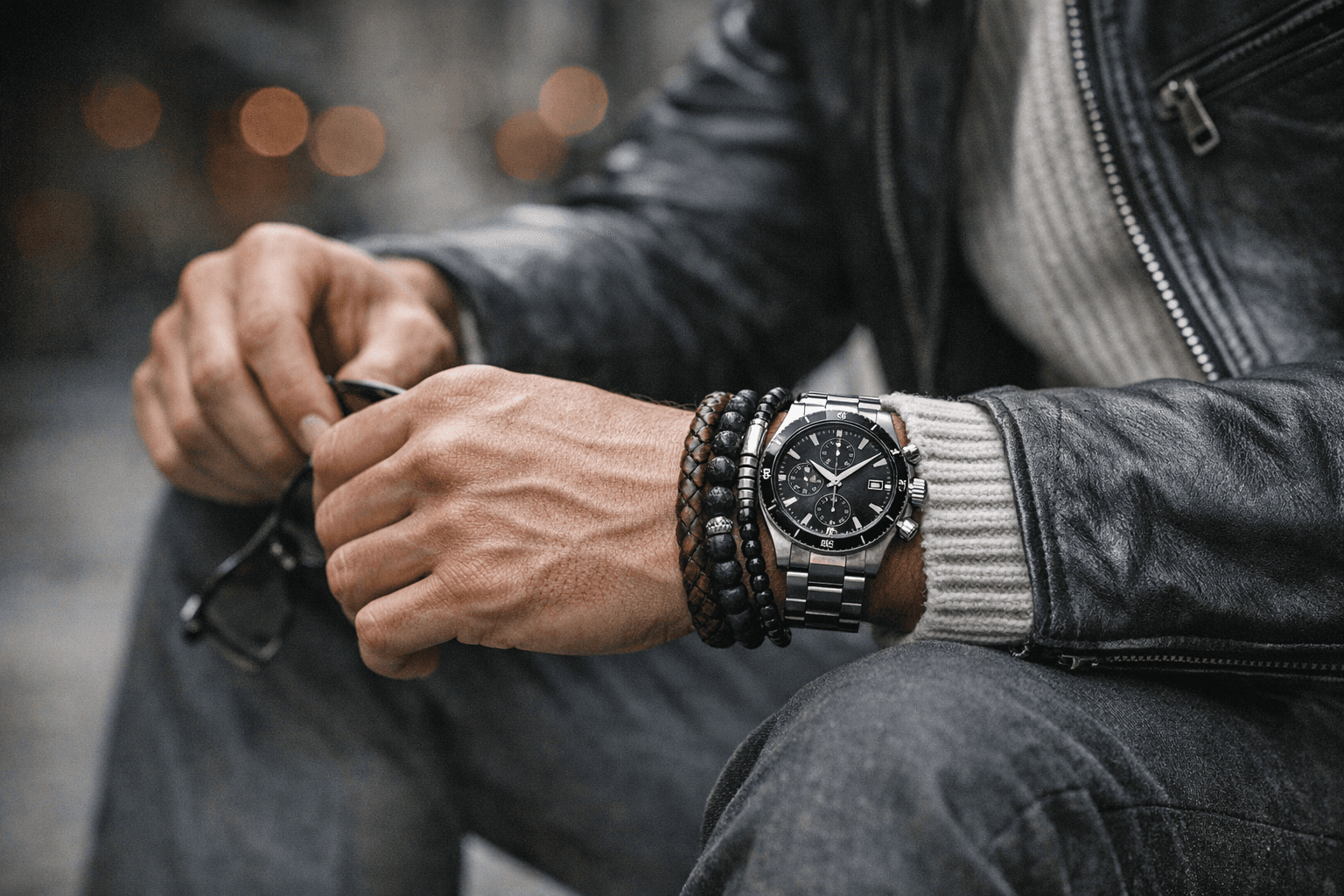 Men's Wrist Layering Guide Covers Stacks, Textures, and Outfit Pairings