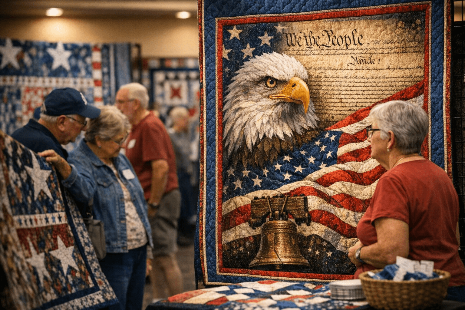 Shadow Mountain Quilters Showcase Patriotic Art at Pahrump Weekend Show