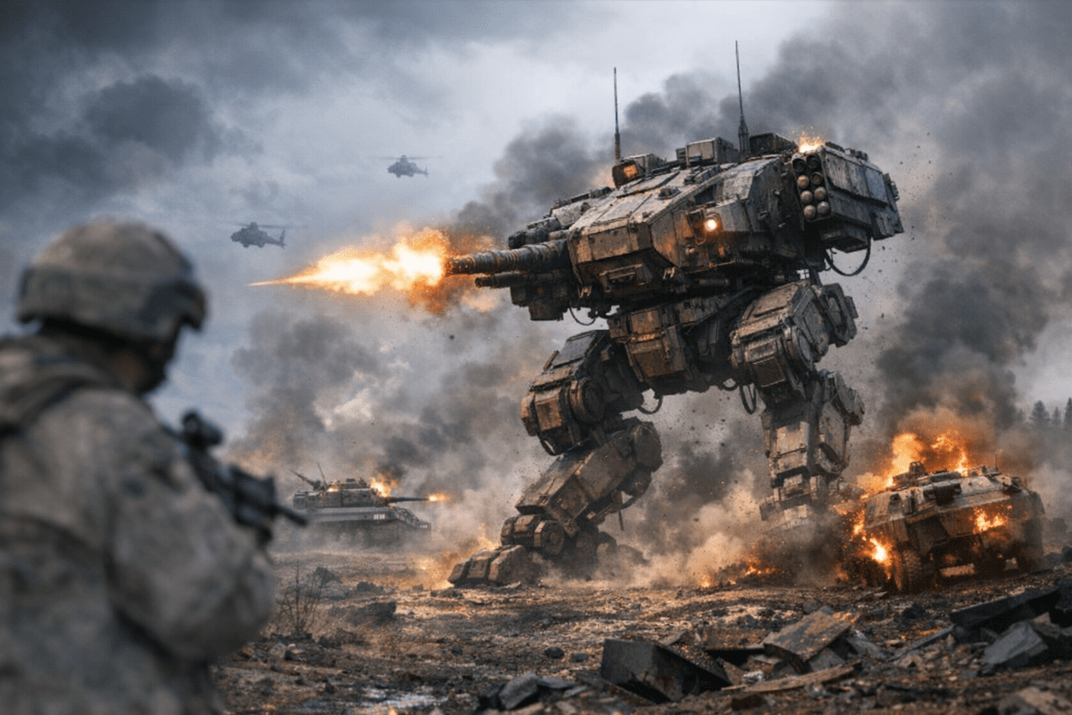 War Thunder Mobile's Mech Thunder Event Adds Walking Tanks to Battle