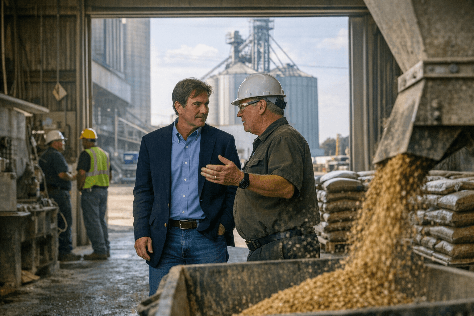 Congressman Balderson Visits Baltic Feed Maker Celebrating 120 Years of Growth