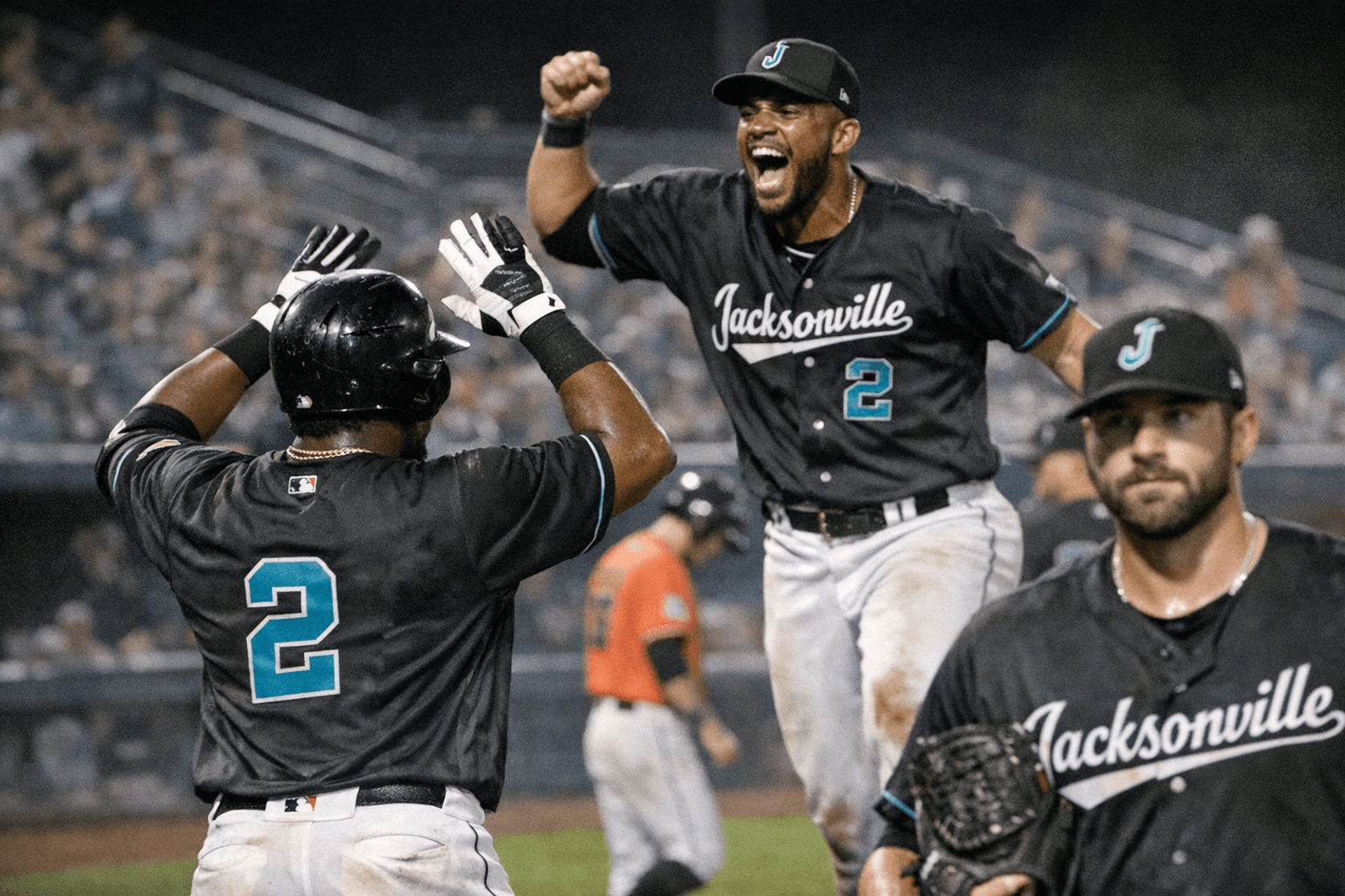 Jacksonville Bullpen Blanks Norfolk Over Seven Innings in 6-2 Comeback Win