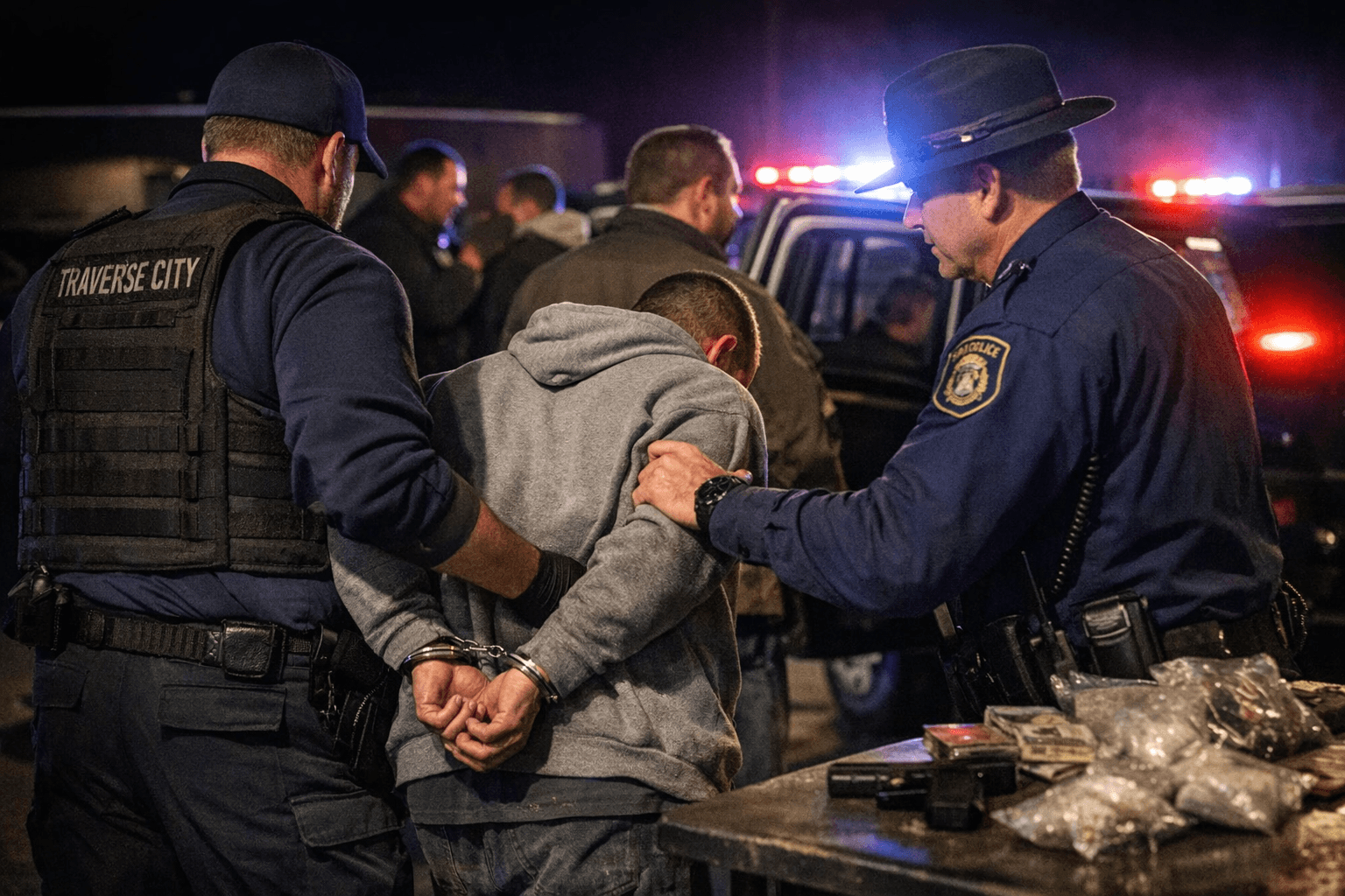 Traverse City Police Squad Nets 12 Felonies in 3-Day Enforcement Push