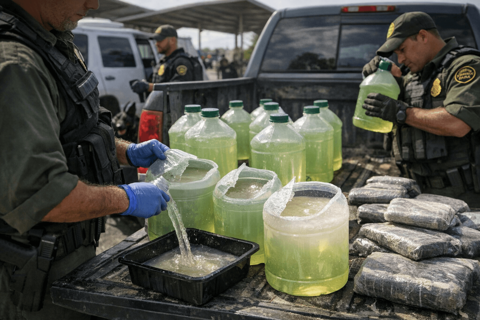 Border Patrol Seizes 700 Pounds of Liquid Cocaine Hidden in Aloe Vera Jugs