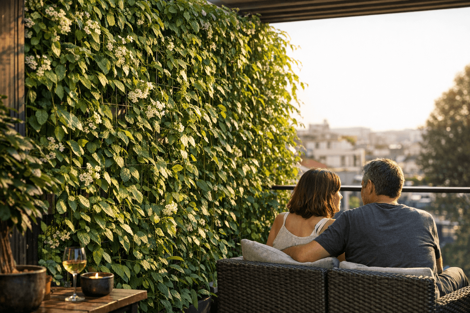 מחיצה ירוקה על המרפסת: 7 צמחים מטפסים לפרטיות מושלמת