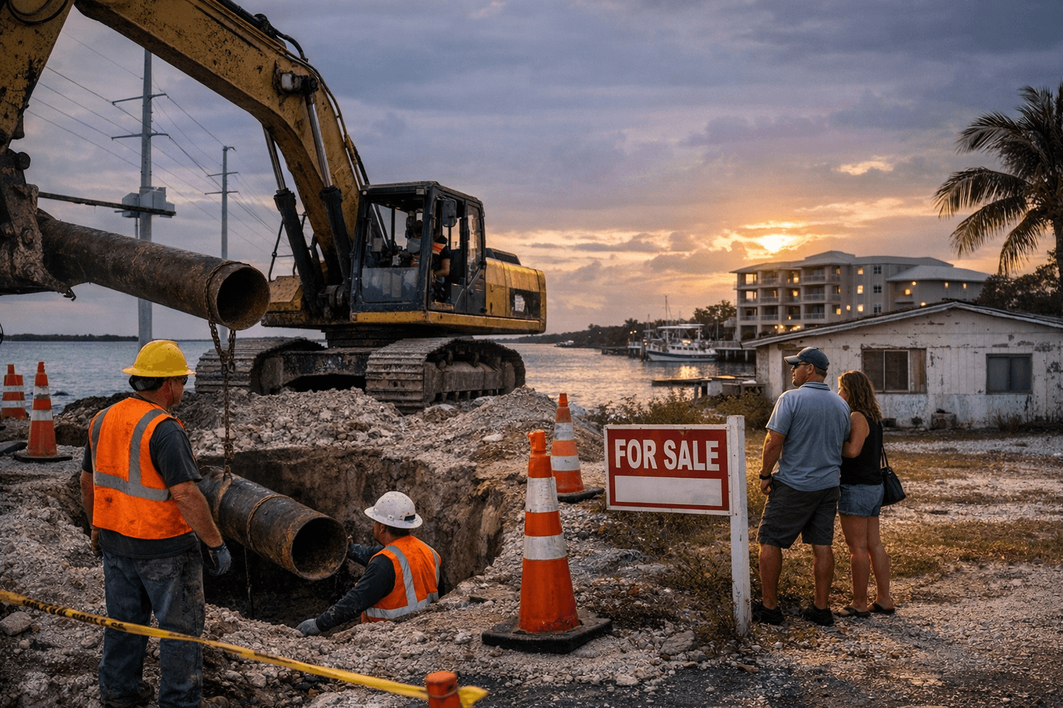Islamorada Newsletter Covers Pipeline Work, Housing Picks, Property Sale Concerns