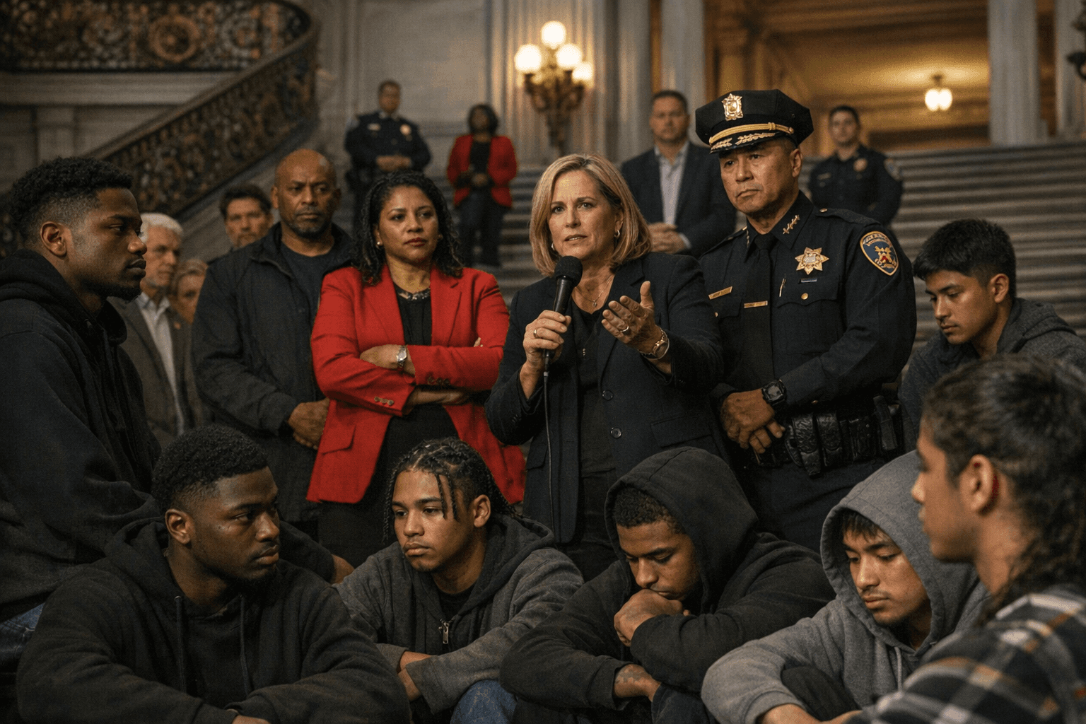 SF Leaders, Youth Unite at City Hall to Combat Rising Violence