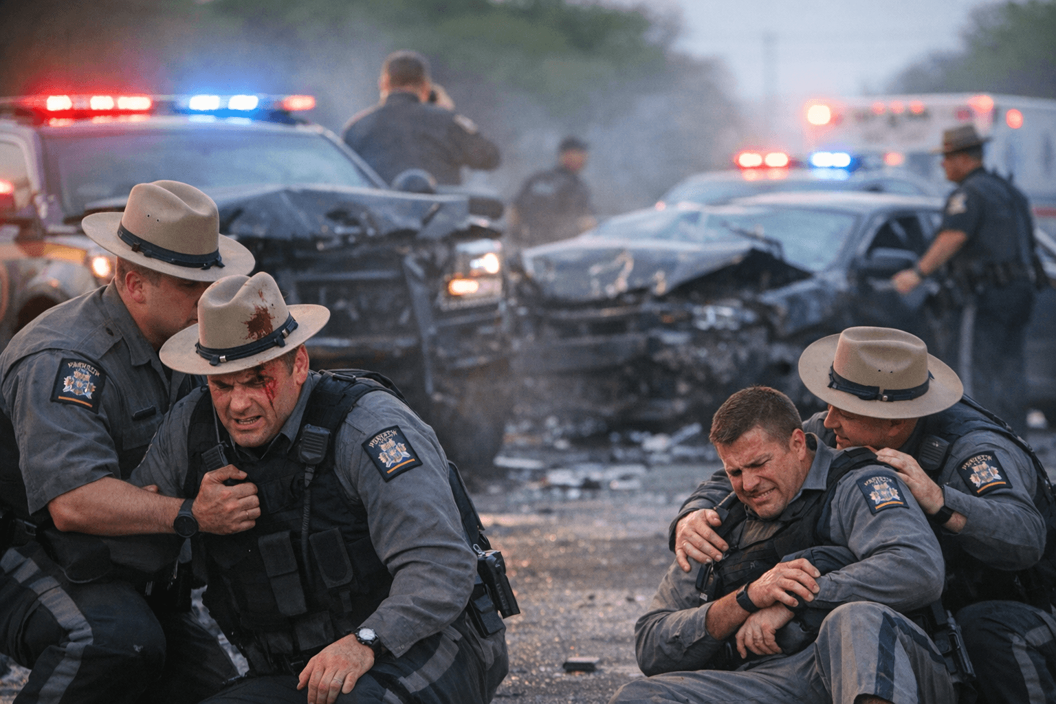 Stolen Car Chase Injures Two Troopers After Cross-County Pursuit