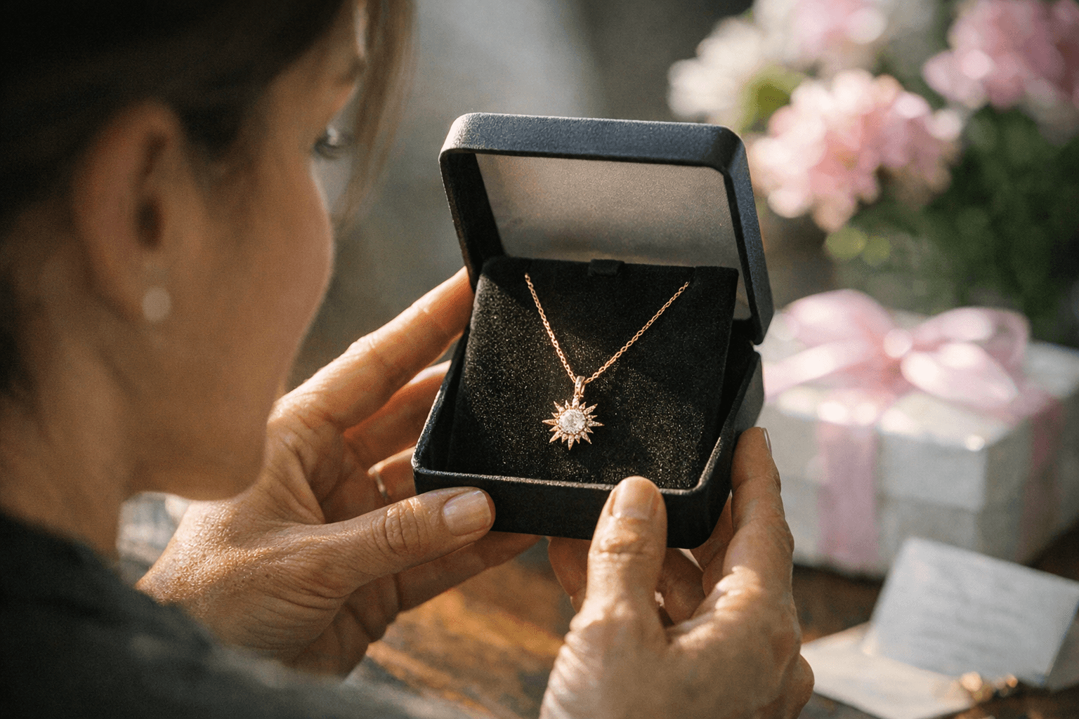Macy's Discounted Diamond Sun Pendant Is the Minimalist Mother's Day Gift