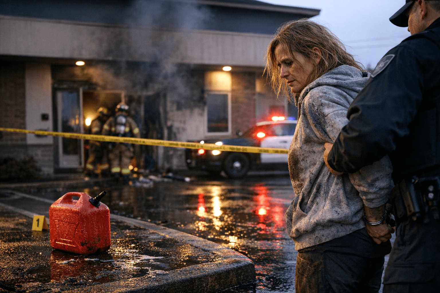 Eugene Woman Arrested for Pouring Gasoline on Newport State Services Building