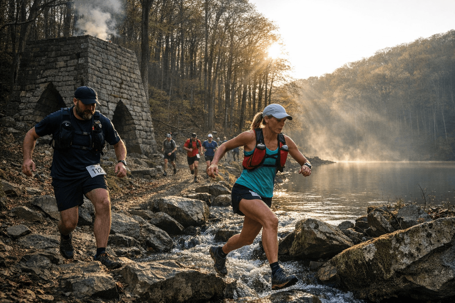 Iron Furnace Trail Run Draws Runners to Lake Hope State Park
