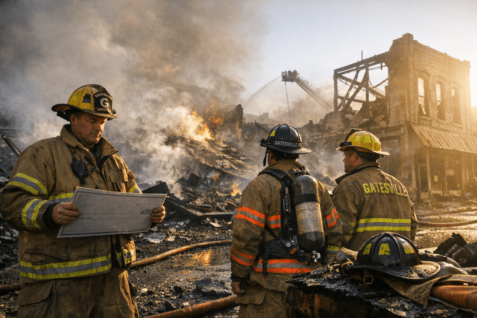 TNMP Awards $10,000 Grant to Gatesville Firefighters After Historic Downtown Blaze