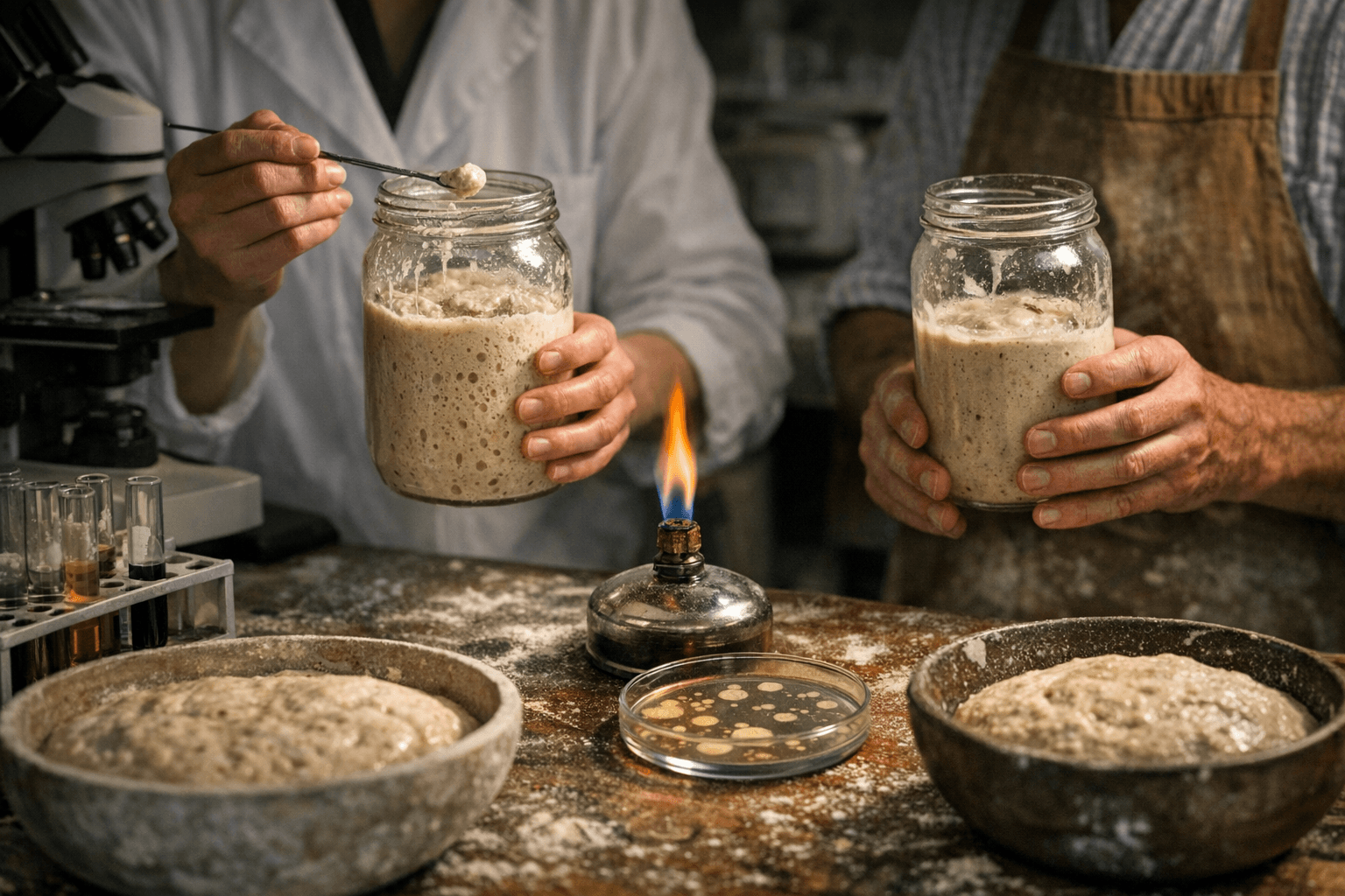 Yeast Starter Species Shapes Bacterial Communities in Backslopped Sourdoughs, Study Finds