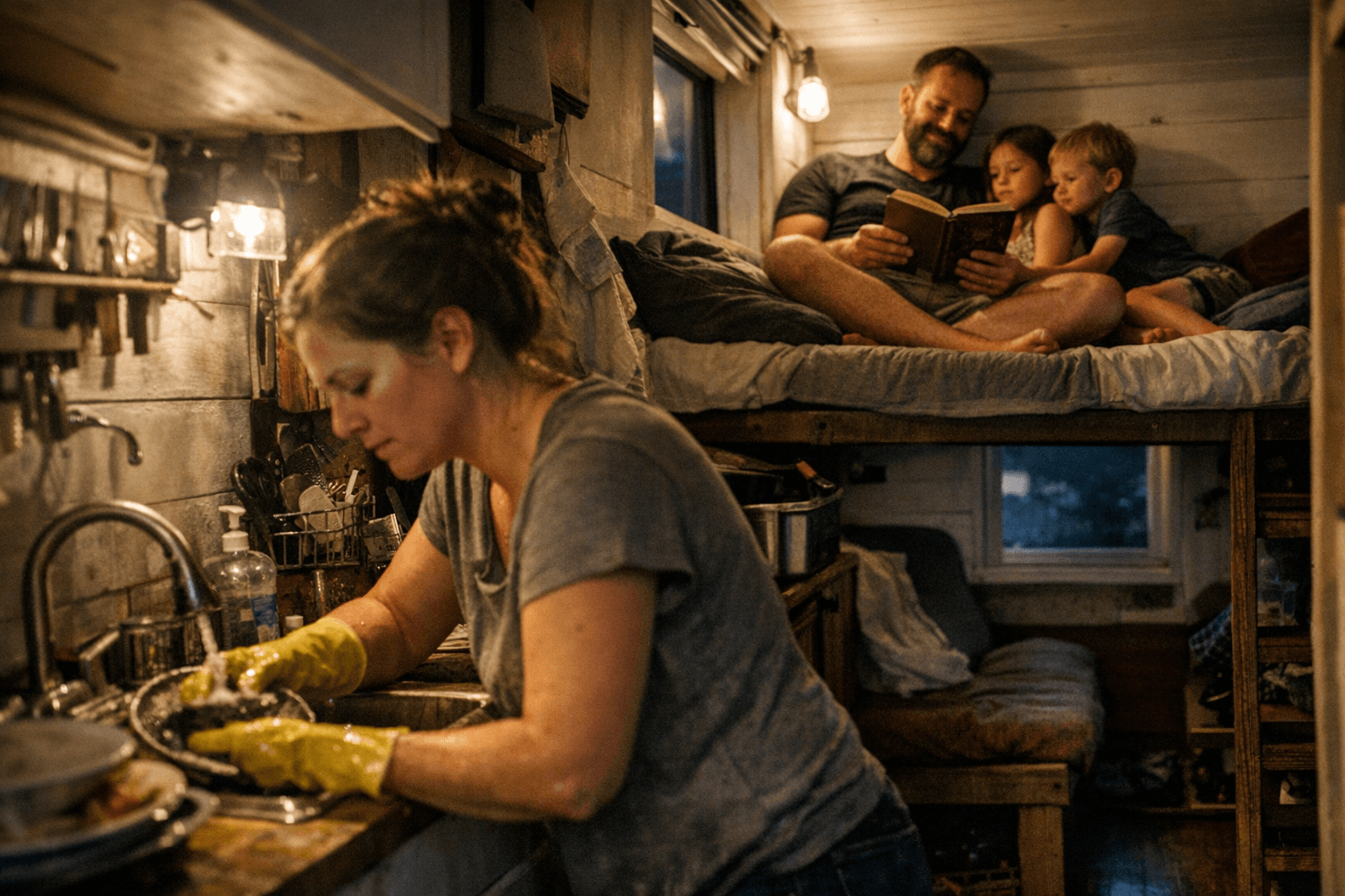 Family of Four Shares Best and Worst Features of Their 560-Square-Foot Tiny Home