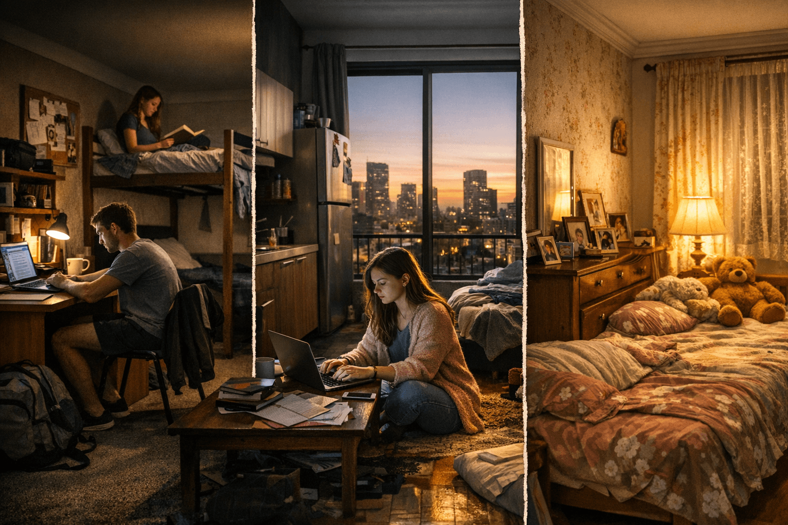 מגורים בתואר ראשון: קמפוס, דירה או בית ההורים