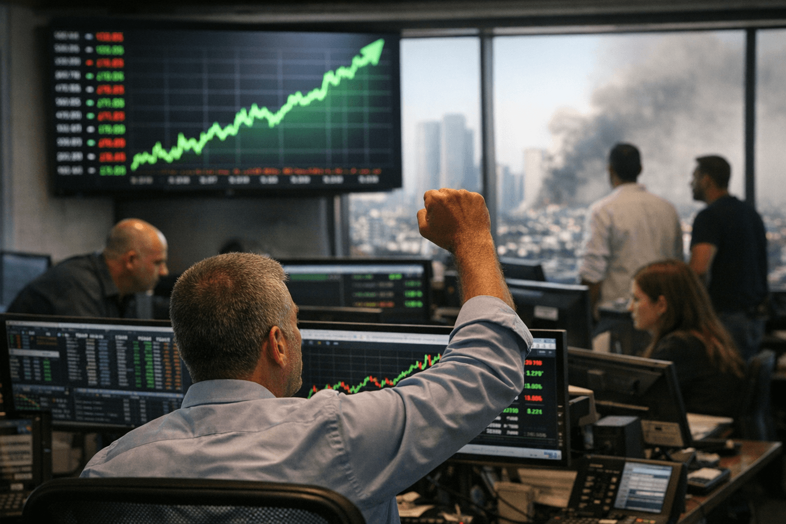 מדדי ת"א זינקו: הפסקת האש במזרח התיכון הציתה גל עליות