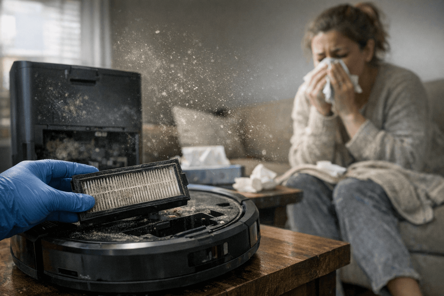 פילטר הֶפּה אמיתי בשואב רובוטי: המדריך לאלרגיים