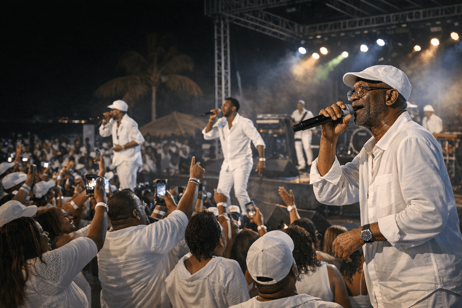Reggae Icons Electrify Nassau Crowd at Love and Harmony All-White Party