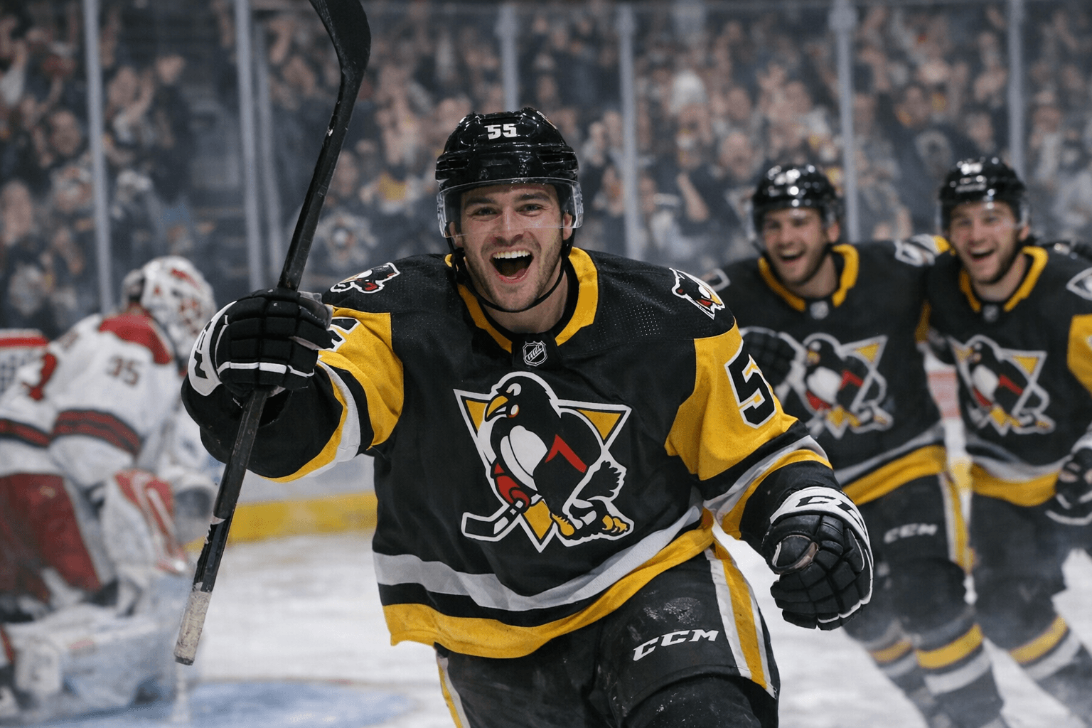 Bruno Scores First AHL Goal, Energizing Wilkes-Barre/Scranton Penguins