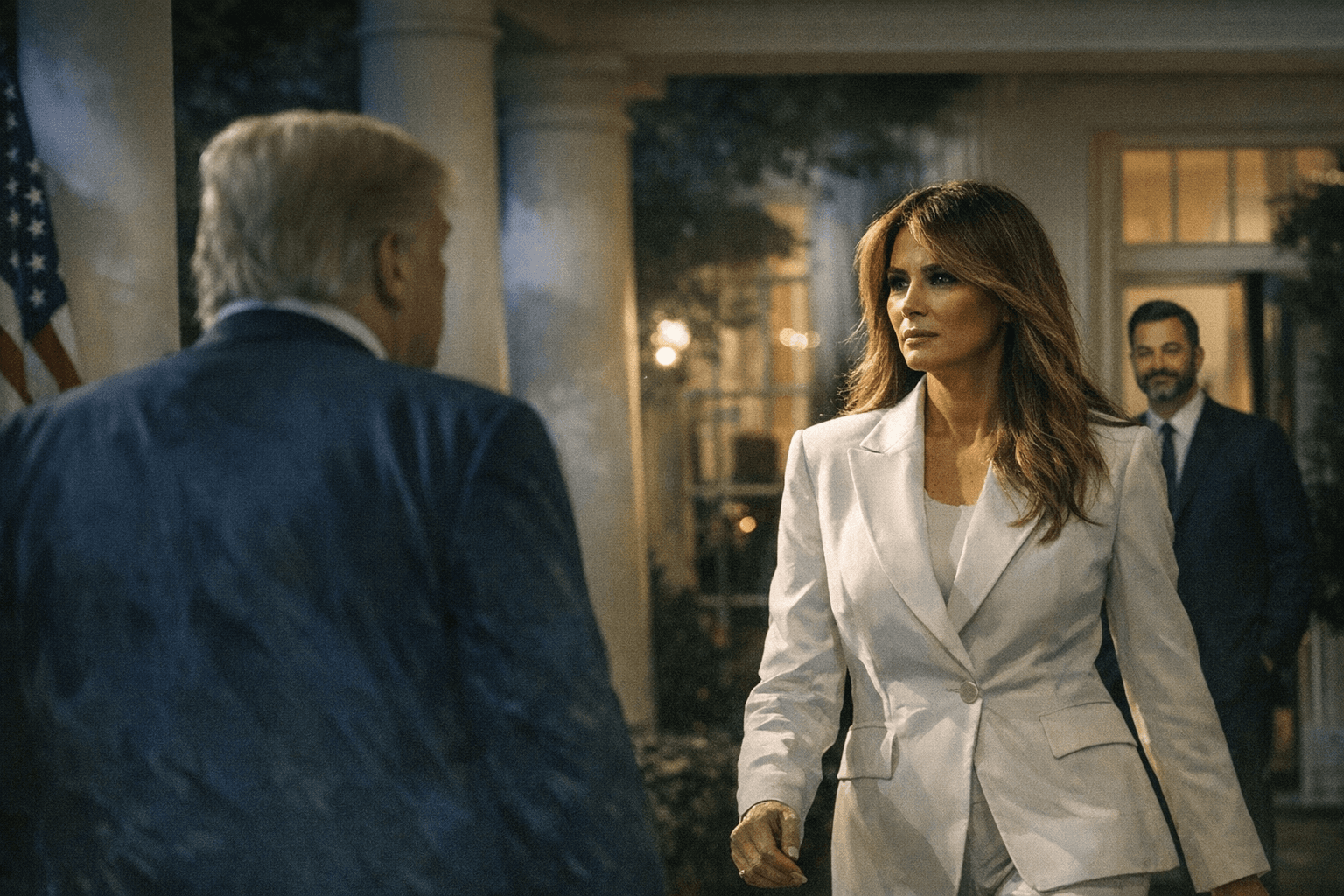 Jimmy Kimmel Salutes Melania’s White House Surprise