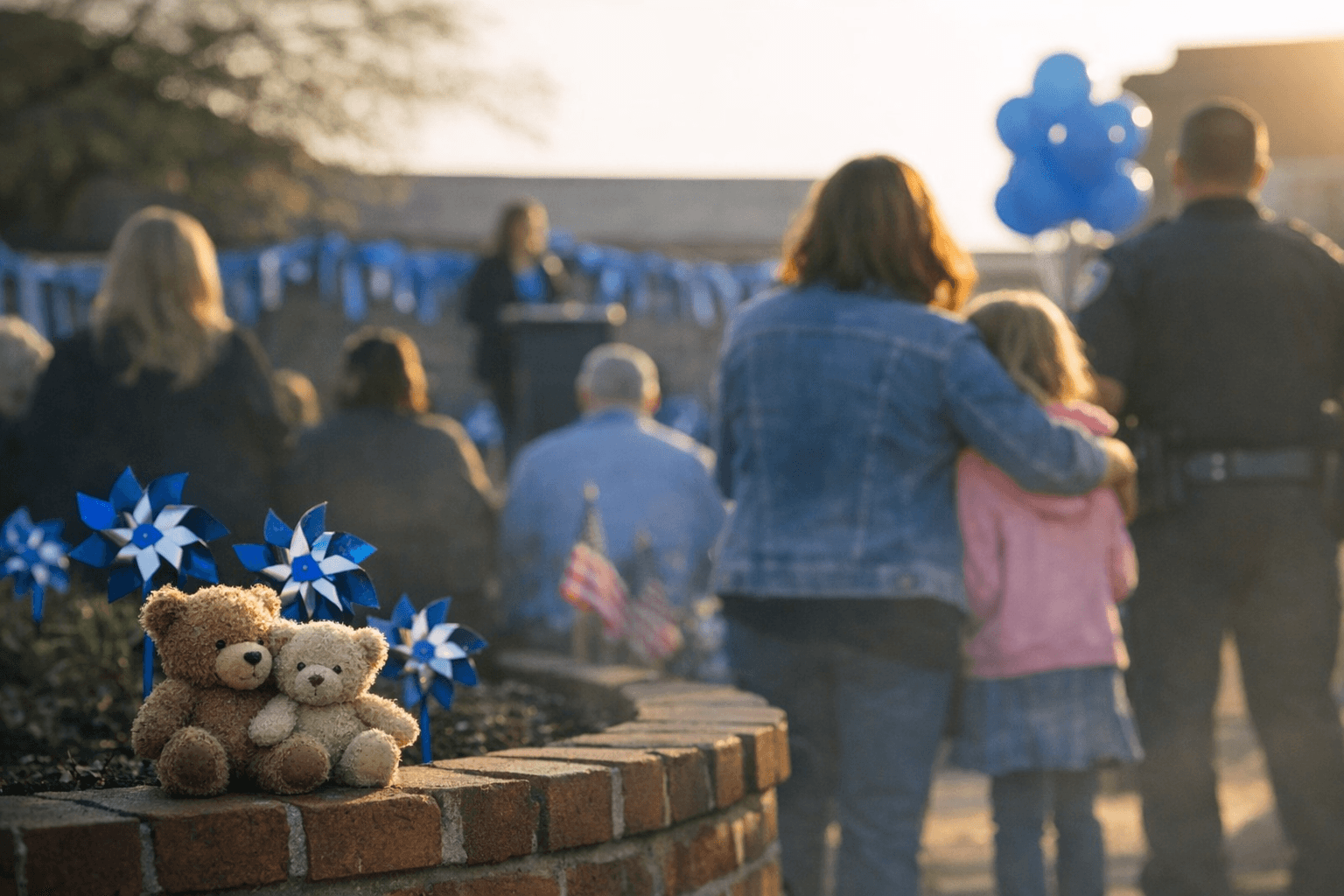 Guymon Hosts Child Abuse Awareness Blue Ribbon Event in April