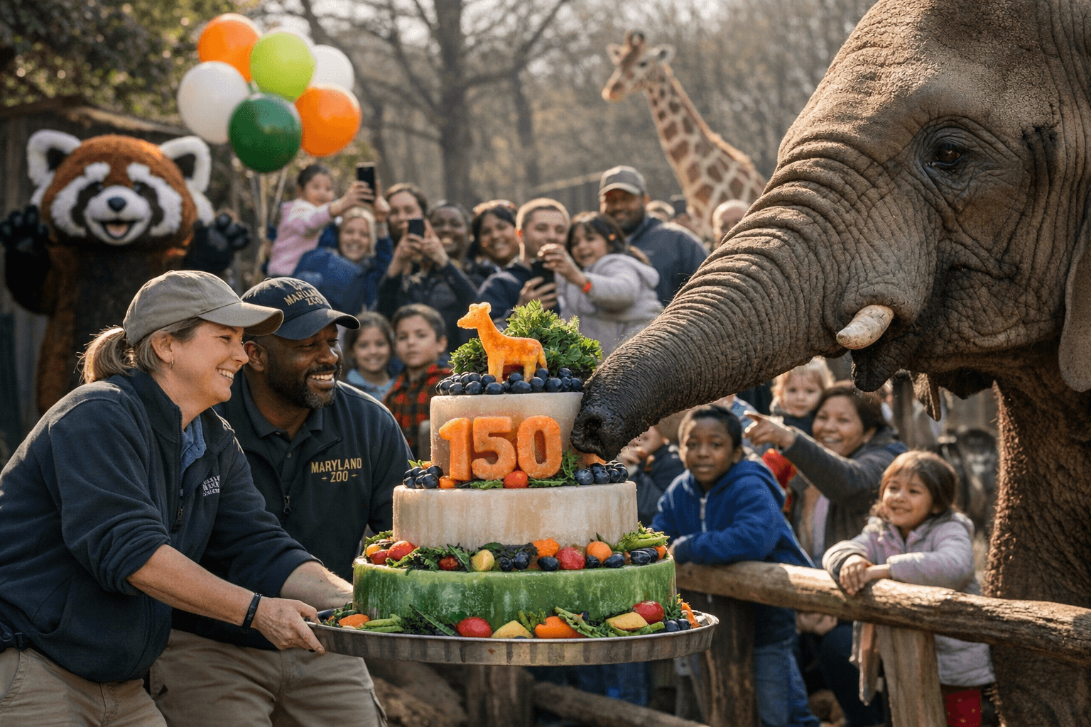 Maryland Zoo Marks 150 Years With Cakes, Animals, and Community Celebration