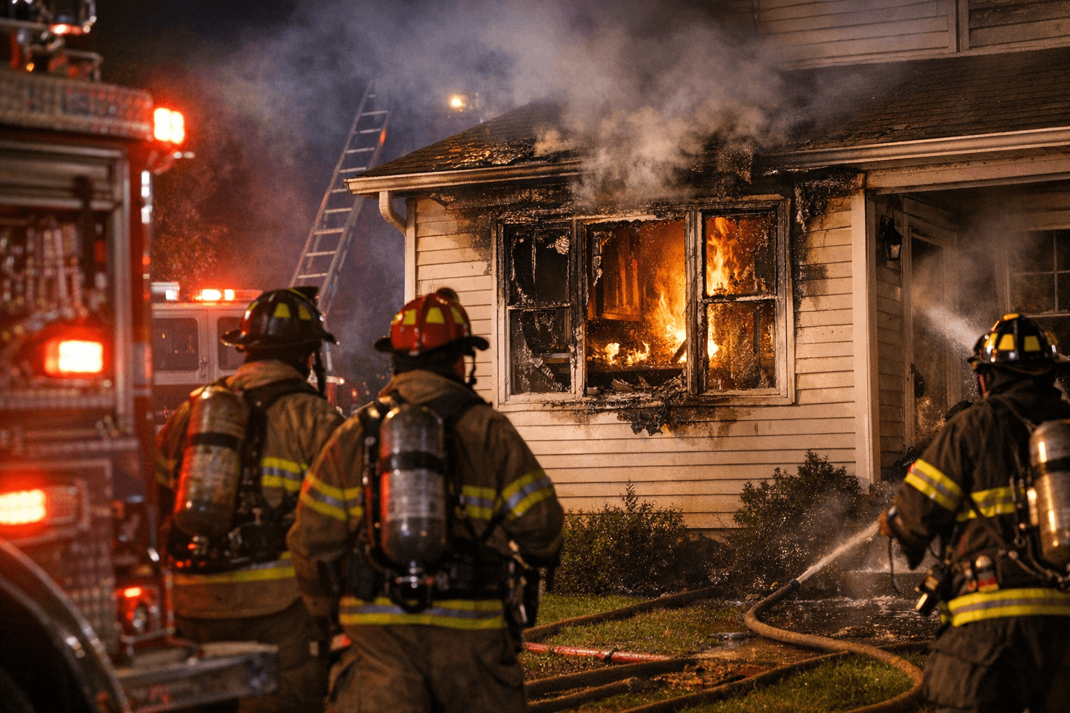 Late-Night Oven Fire Damages Middle Hope Home, Prompts Two-Alarm Response
