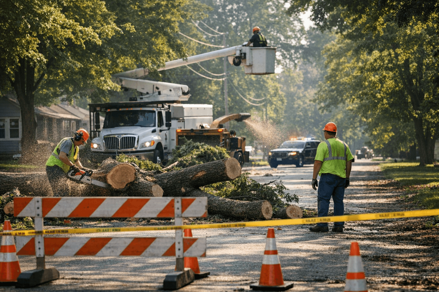 Huntingburg Closes W. 19th Street for Tree Removal Until 2 p.m.