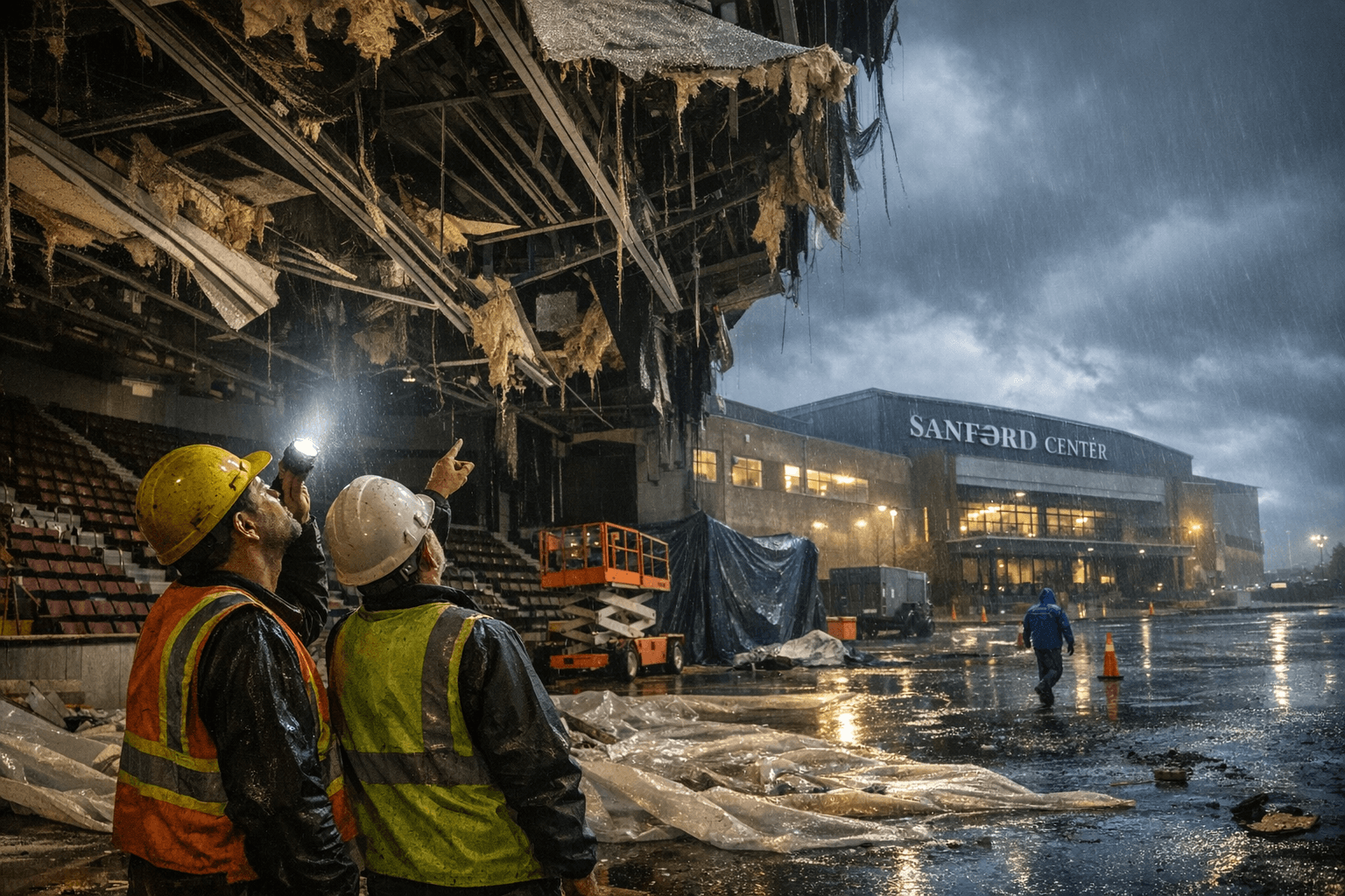 Bemidji City Council Reviews Capital Plan, Sanford Center Storm Repairs