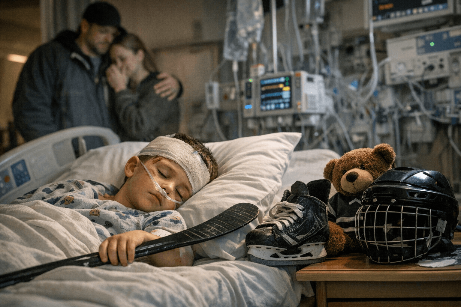 Youth Hockey Community Supports Boy Recovering After Saving Brother from Icy Creek