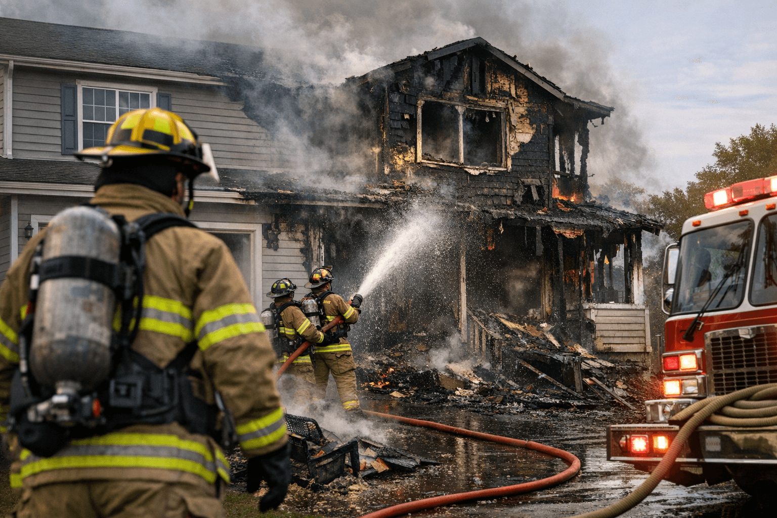 Firefighters Contain Stagecoach Drive House Fire in Under 20 Minutes