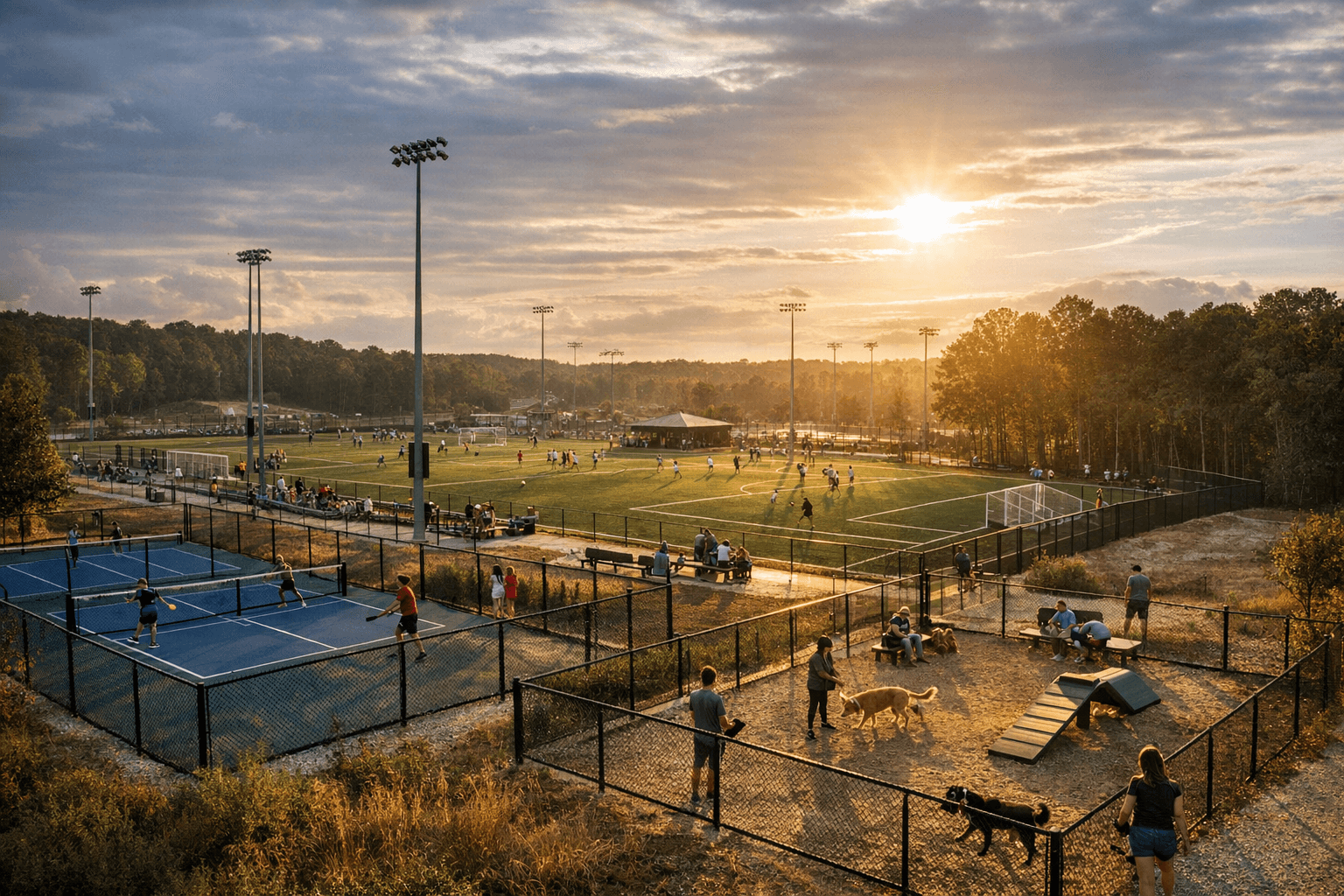 Forsyth County Approves $44.6 Million Polo Fields Park Transformation Plan