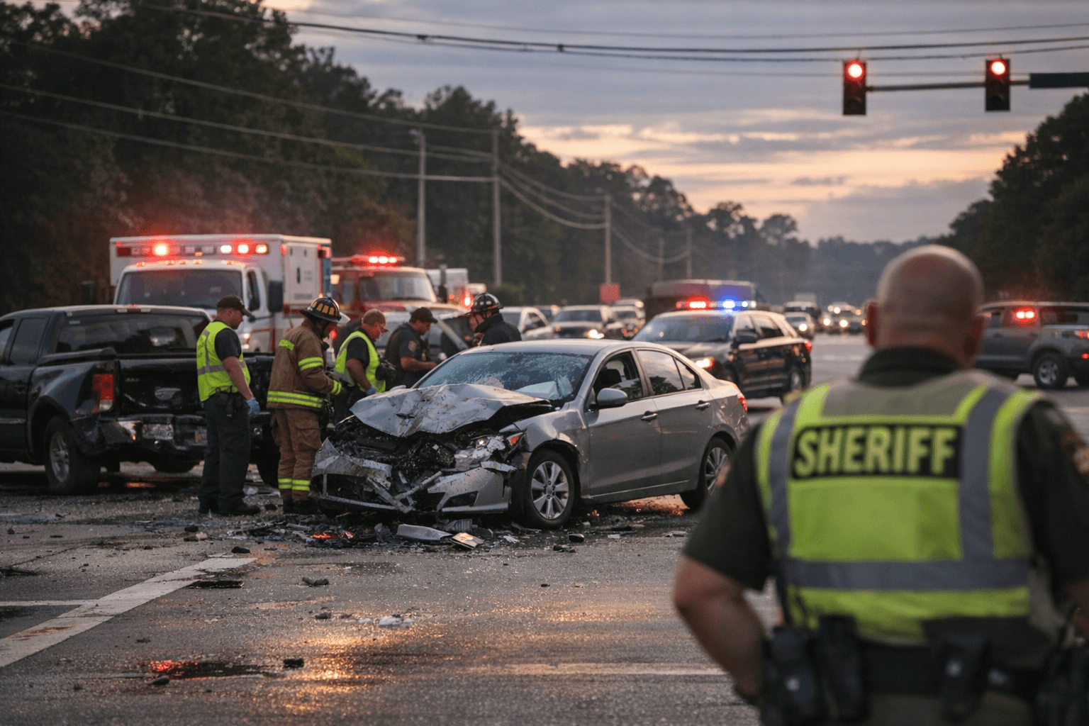 Traffic Incident Snarls Mayfield Drive, Keith Bridge Road Intersection in Forsyth County