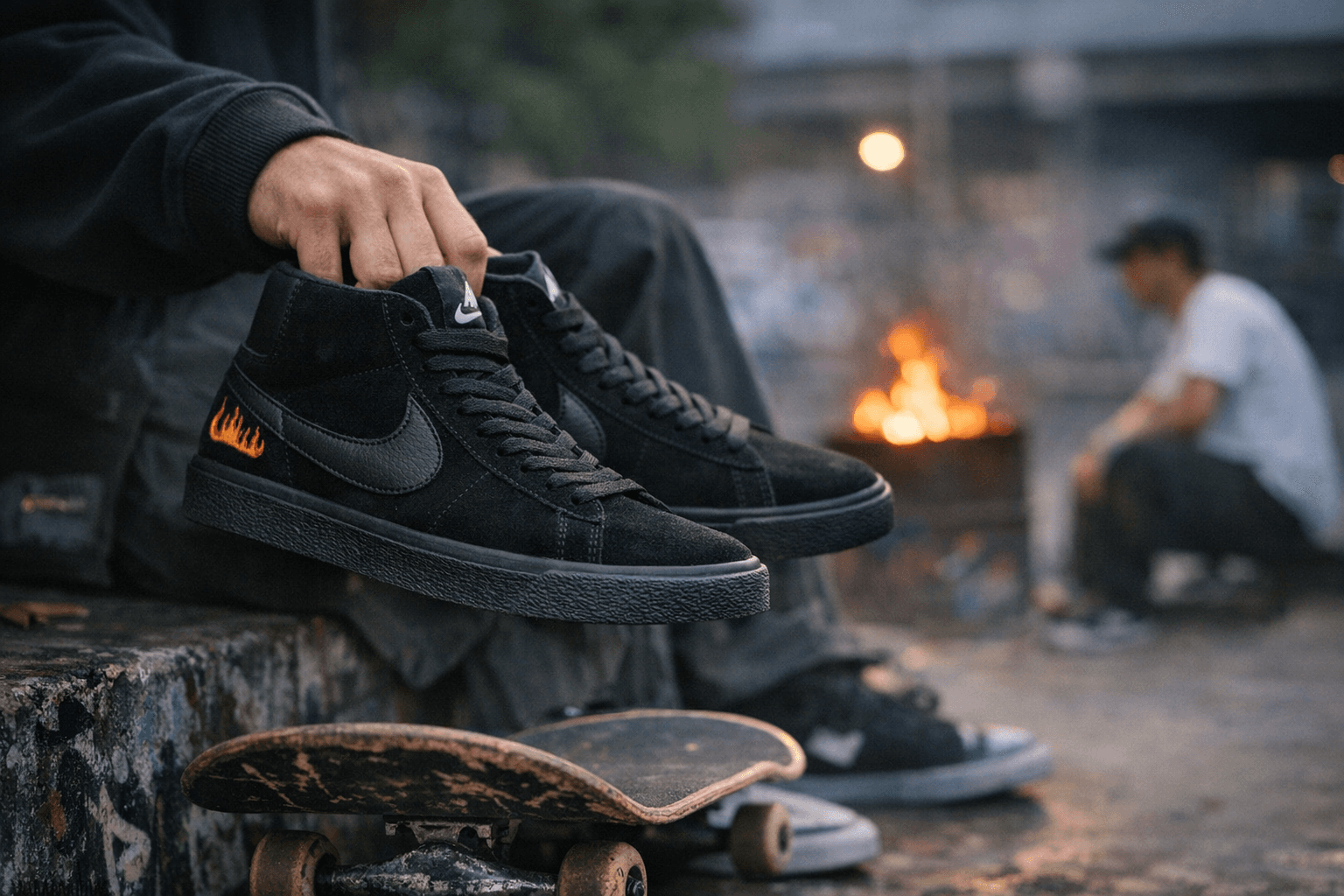 Thrasher and Nike SB Celebrate 45 Years With a Jet Black Blazer Collab