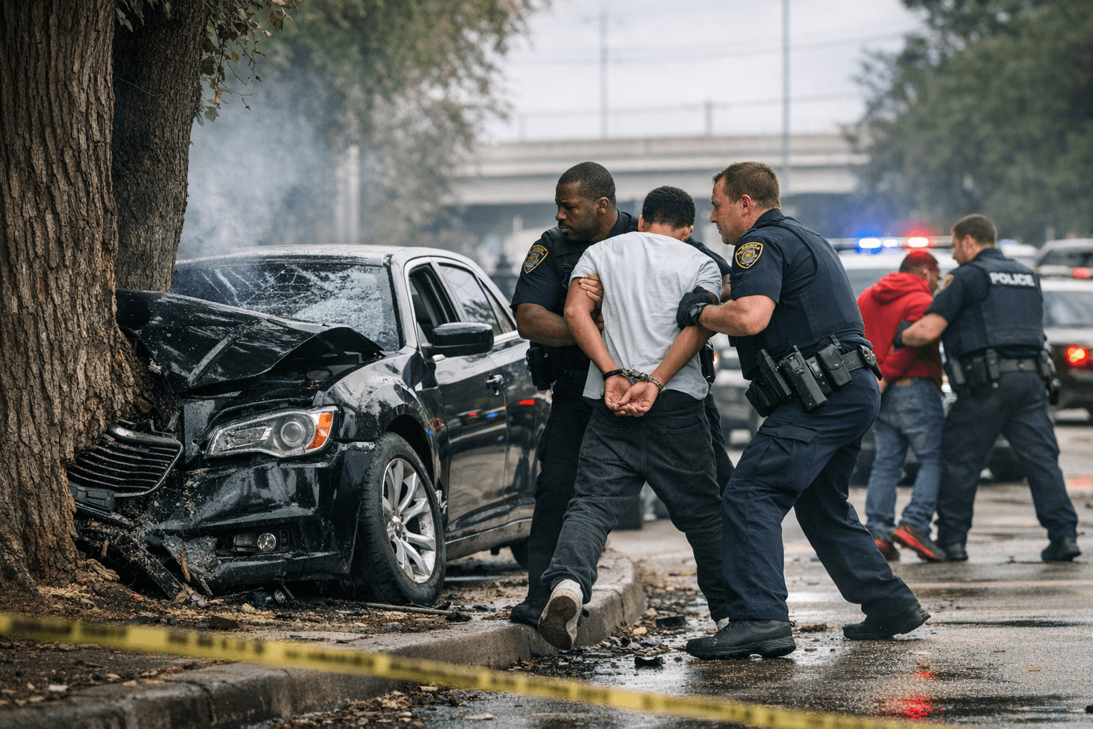 Three Suspects Arrested After Multi-Scene Robbery Spree, Houston Chase