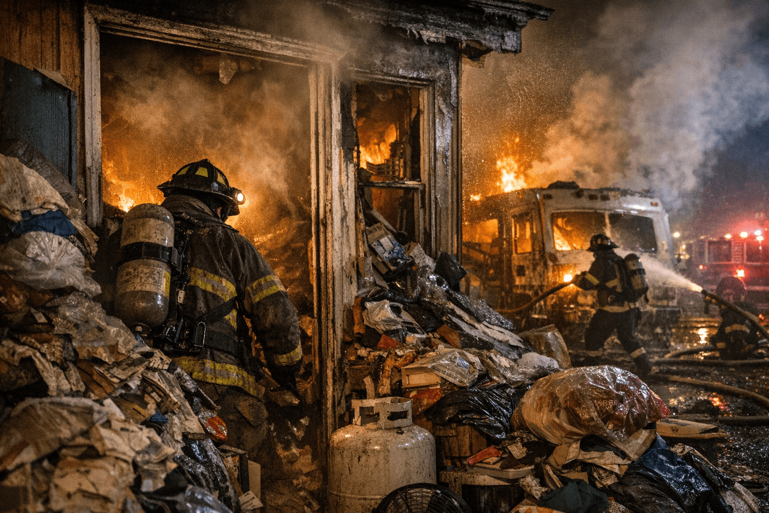 Springfield Firefighters Battle Multiple Overnight Blazes, Including Hoarding-Complicated House Fire