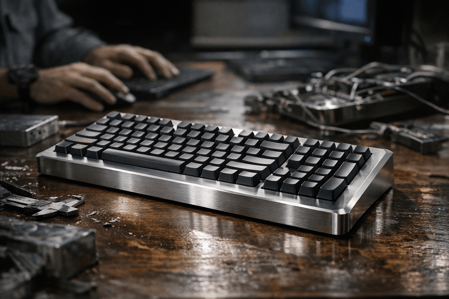 Serene Industries 'The Cleaver': Single-Block Aluminum Hall-Effect Keyboard