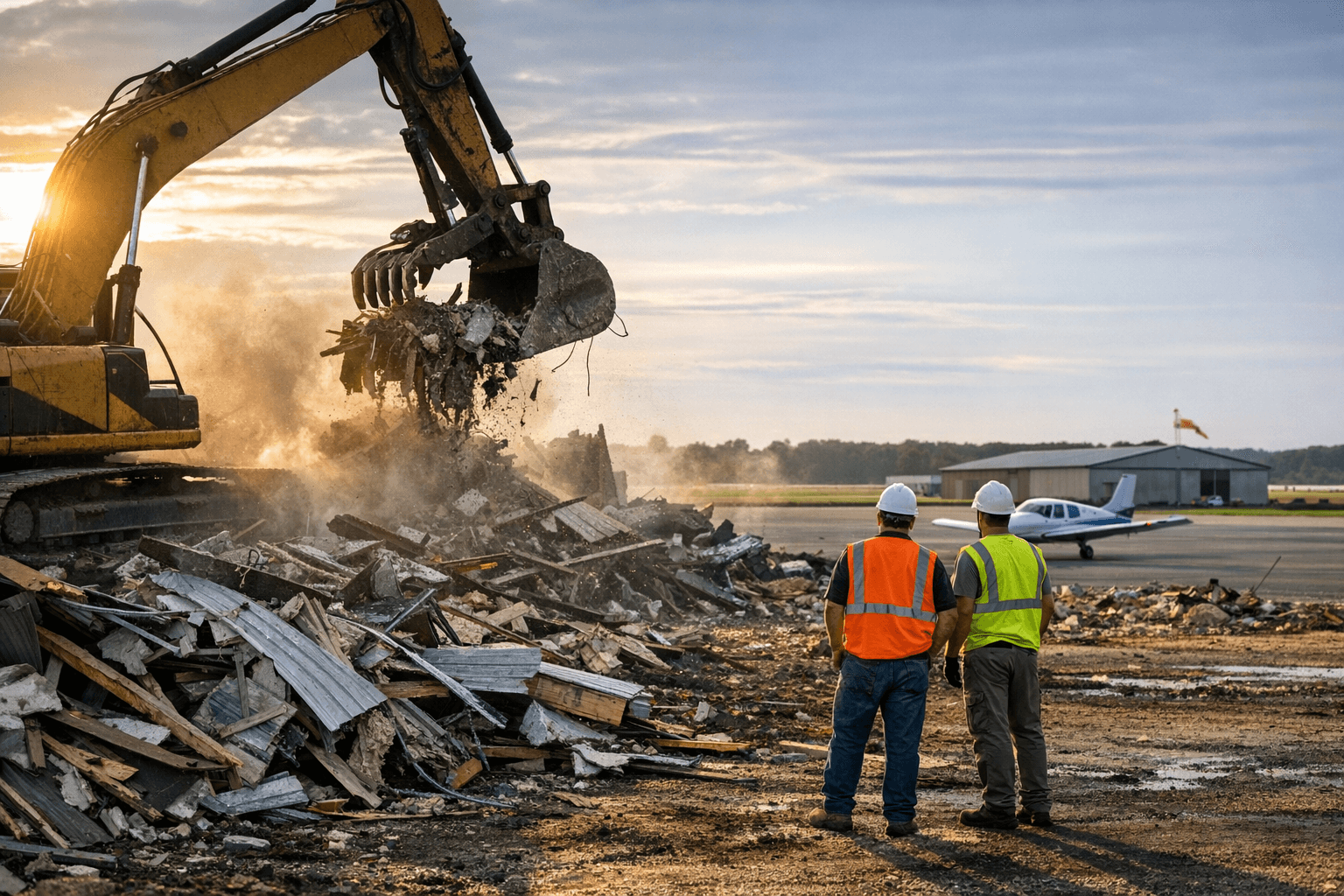 Holmes County Airport Clears Rental Buildings to Make Way for Expansion