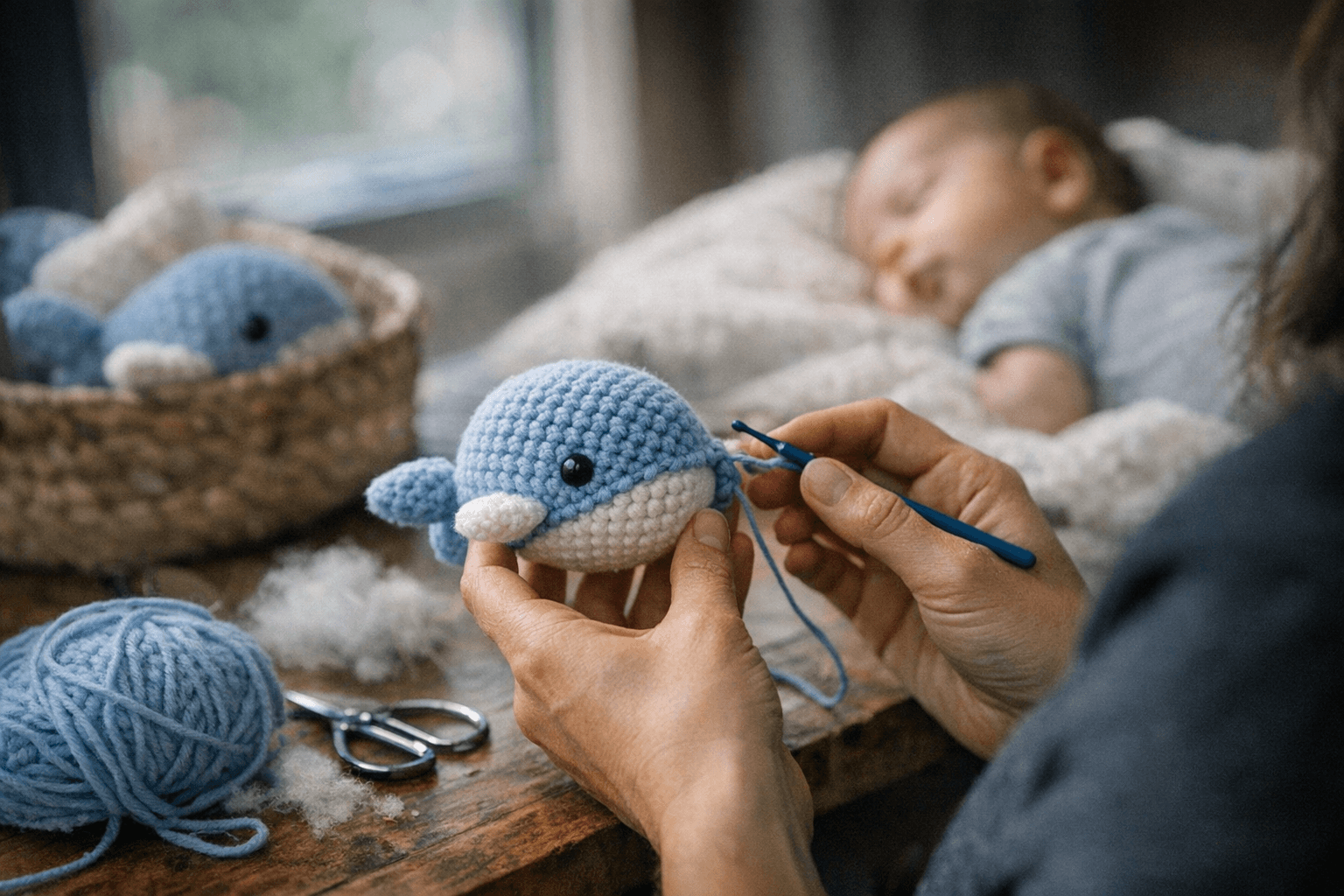 Free Plush Whale Amigurumi Pattern Offers Beginner-Friendly Baby Gift Idea