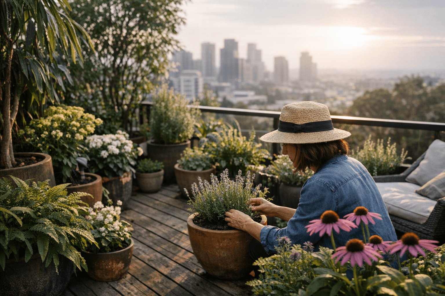 מרפסת ירוקה לאורך שנים: המדריך לצמחים רב־שנתיים שמצריכים פחות טיפול