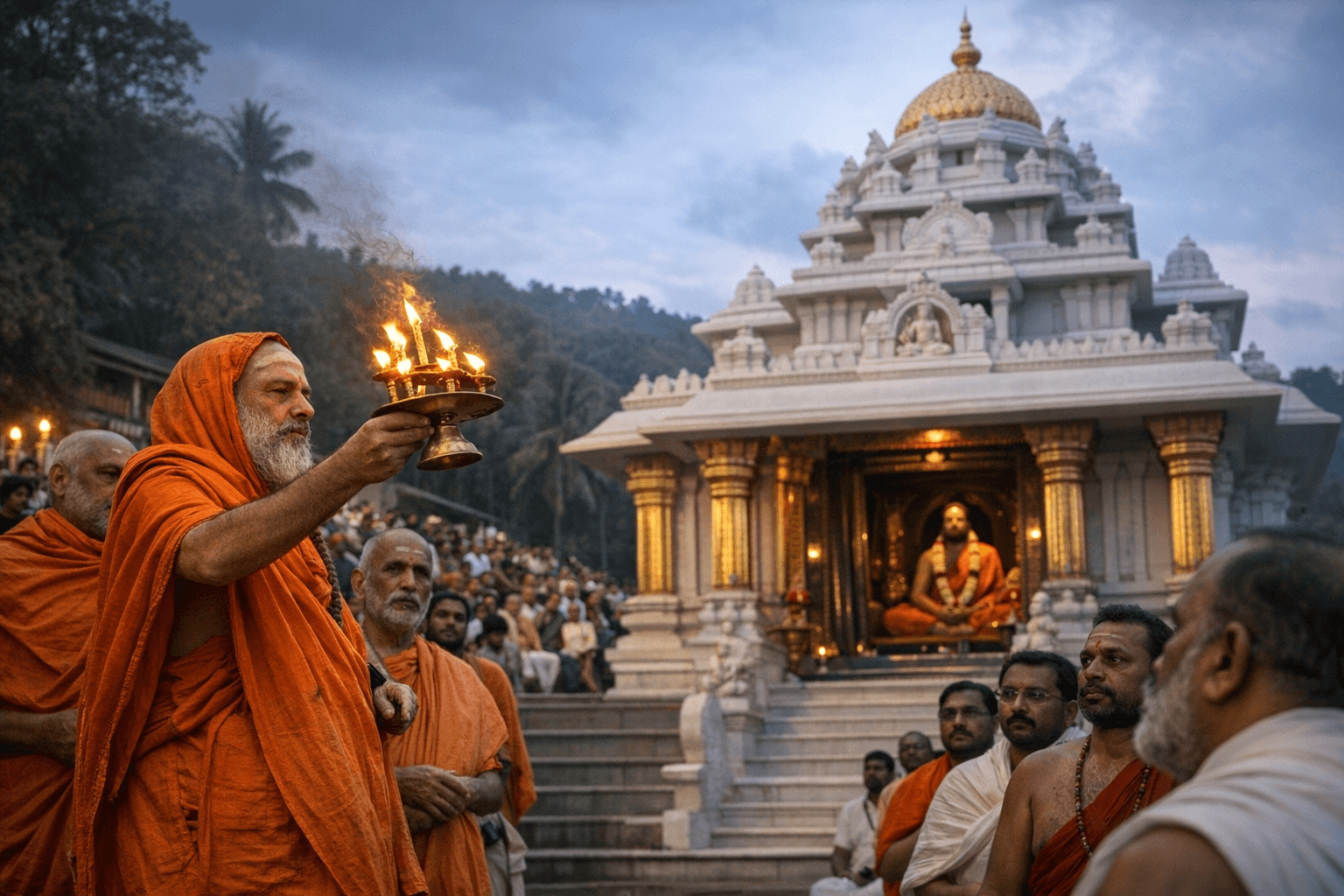 Sringeri Math Consecrates Brahma-Yoga-Nilaya Temple